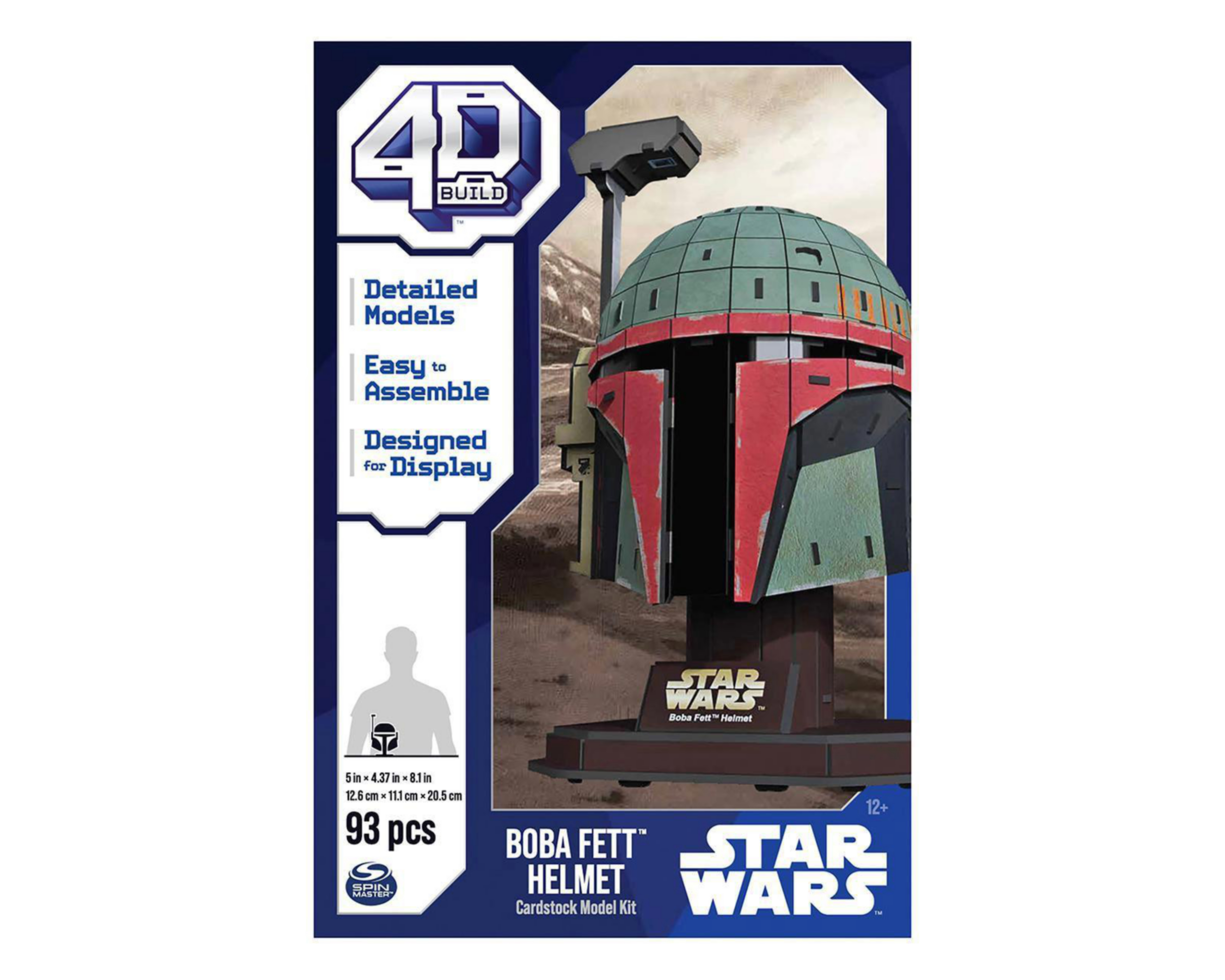 Boba Fett Helmet Star Wars 4D 93 Piezas