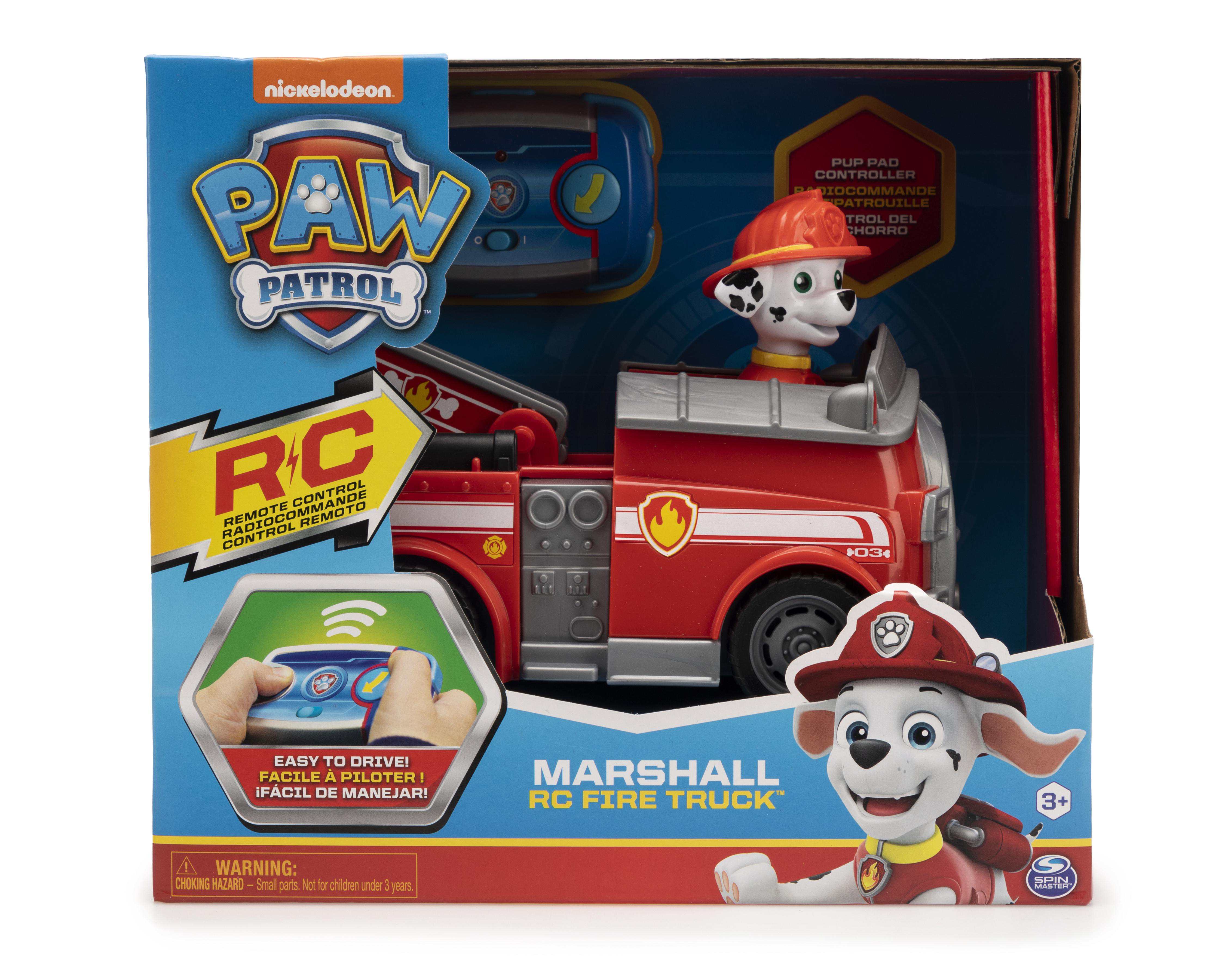 Foto 2 pulgar | Carro a Control Remoto Paw Patrol Marshall RC Firetruck