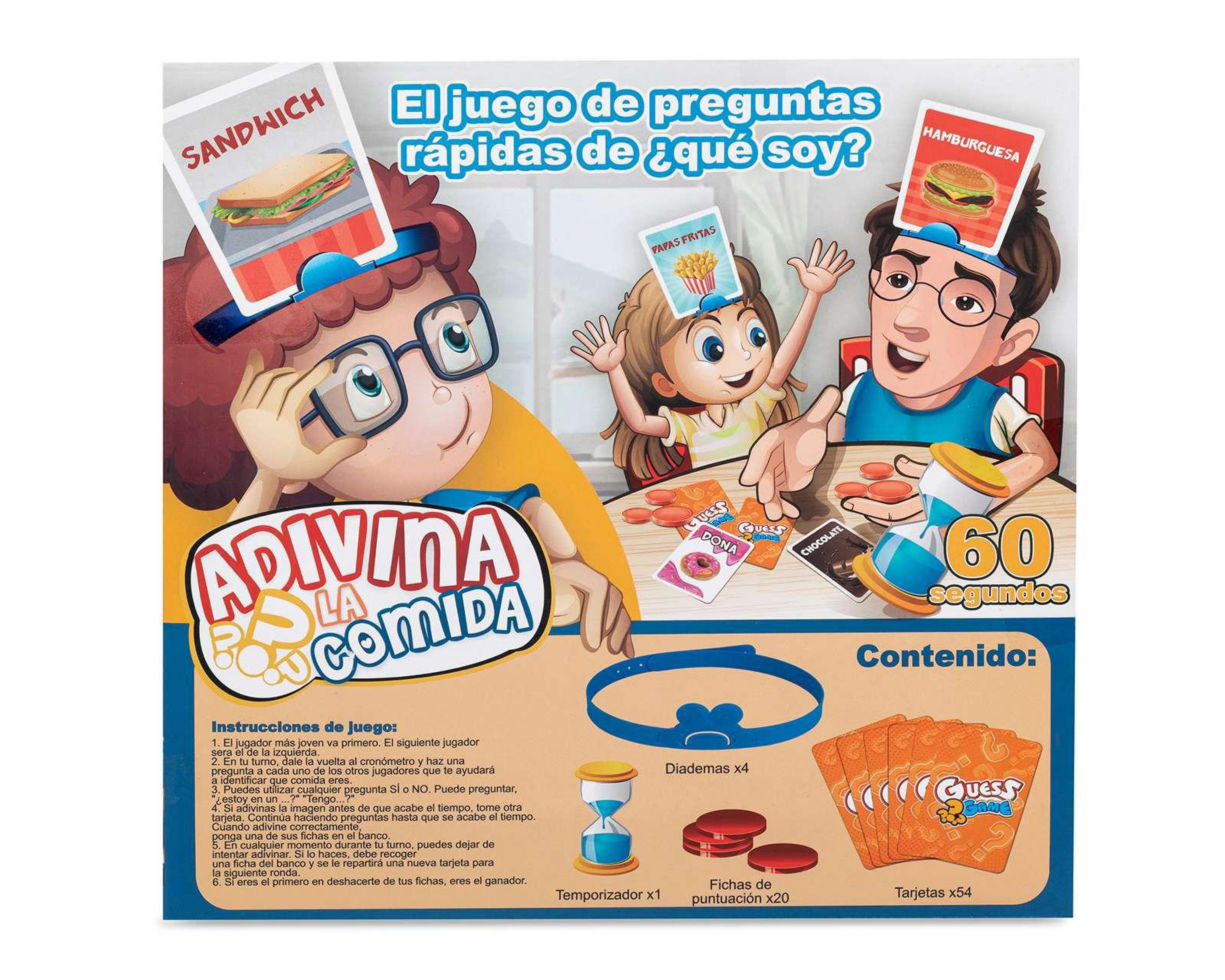 Foto 3 pulgar | Juego de Mesa Adivina la Comida Funzone