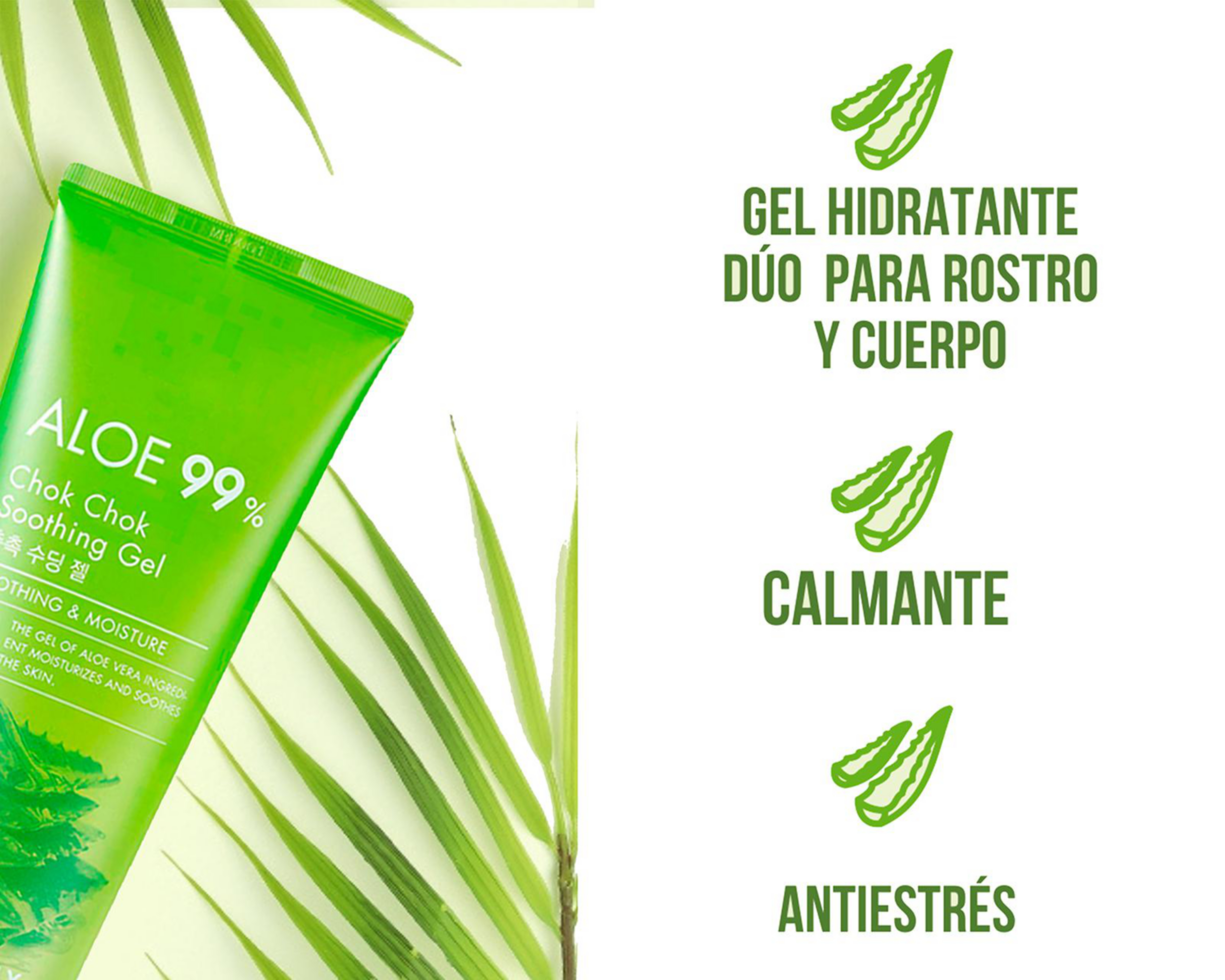 Foto 5 pulgar | Gel Hidratante con Aloe Tony Moly Chok Chok 250 ml