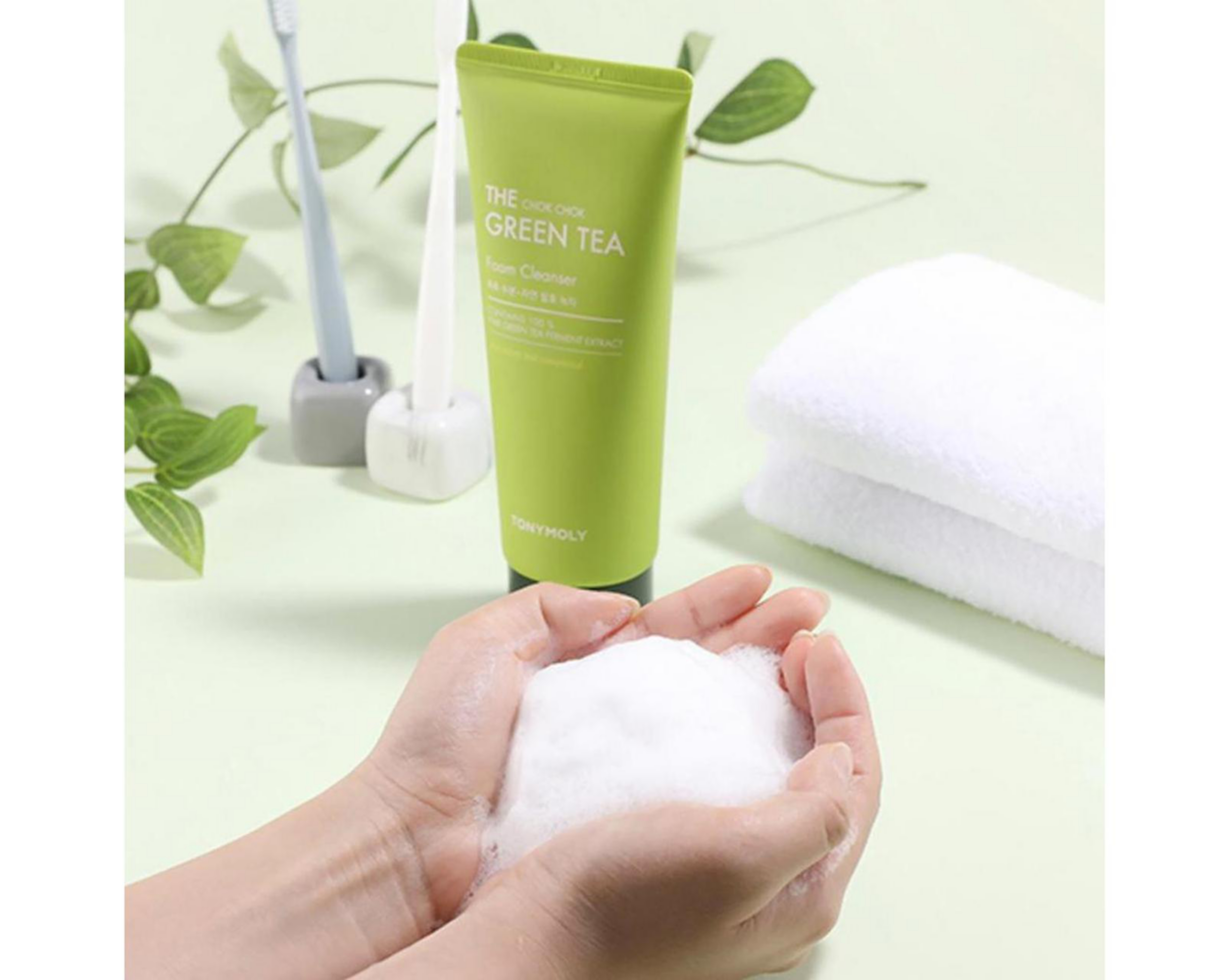 Foto 3 pulgar | Espuma Limpiadora con Té Verde Tony Moly Chok Chok 150 ml