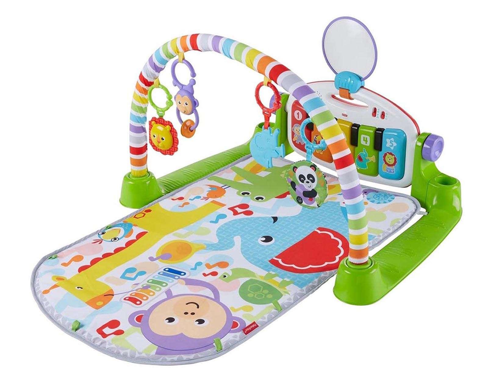 Foto 4 pulgar | Gimnasio Deluxe Piano Pataditas Musicales Fisher Price