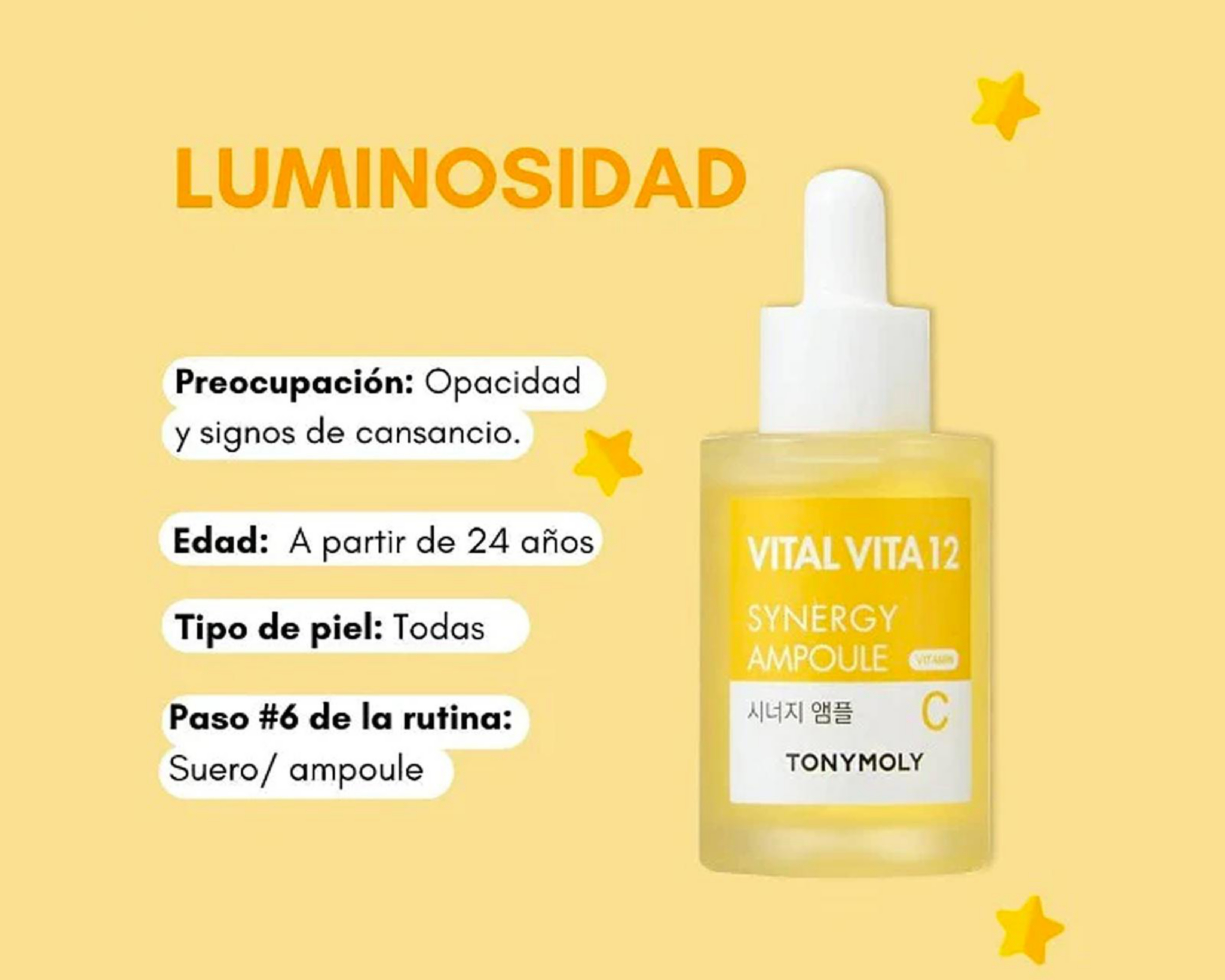 Foto 3 pulgar | Suero Facial con Vitamina C Tony Moly Vital Vita 12 30 ml