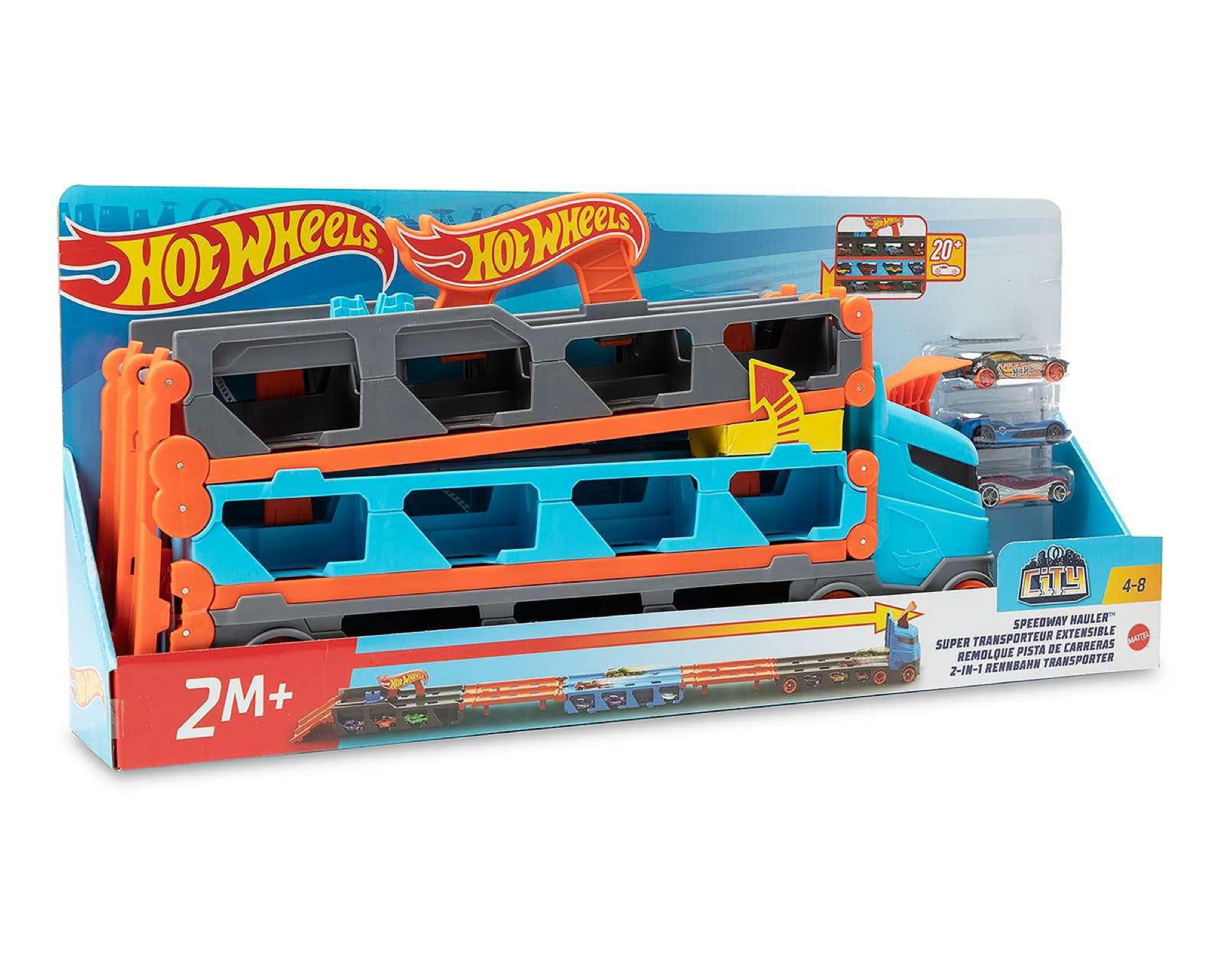 Foto 8 | Autopista de Carreras Hot Wheels City Remolque