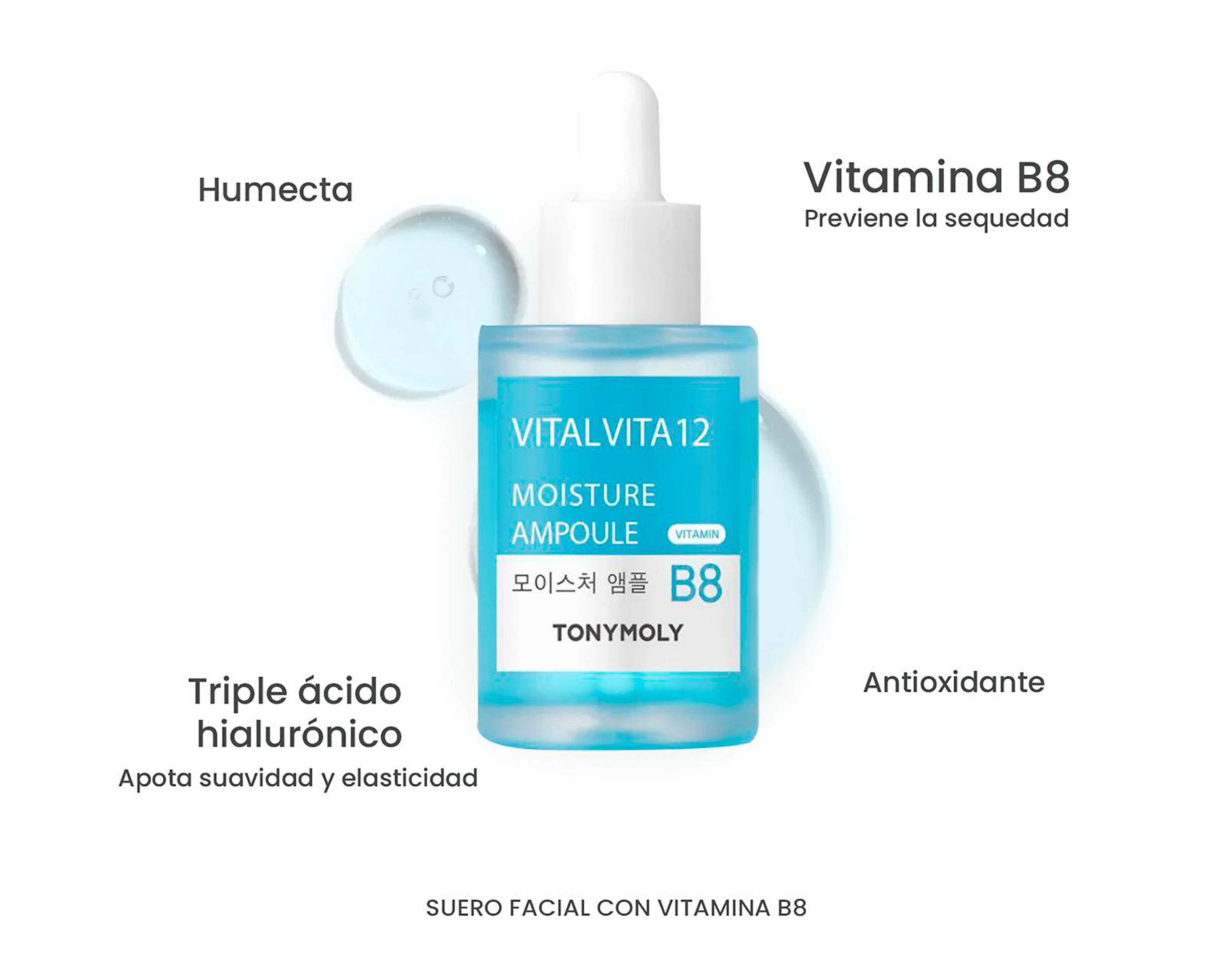 Foto 5 | Suero Facial con Ácido Hialurónico Tony Moly Vital Vita 12 30 ml