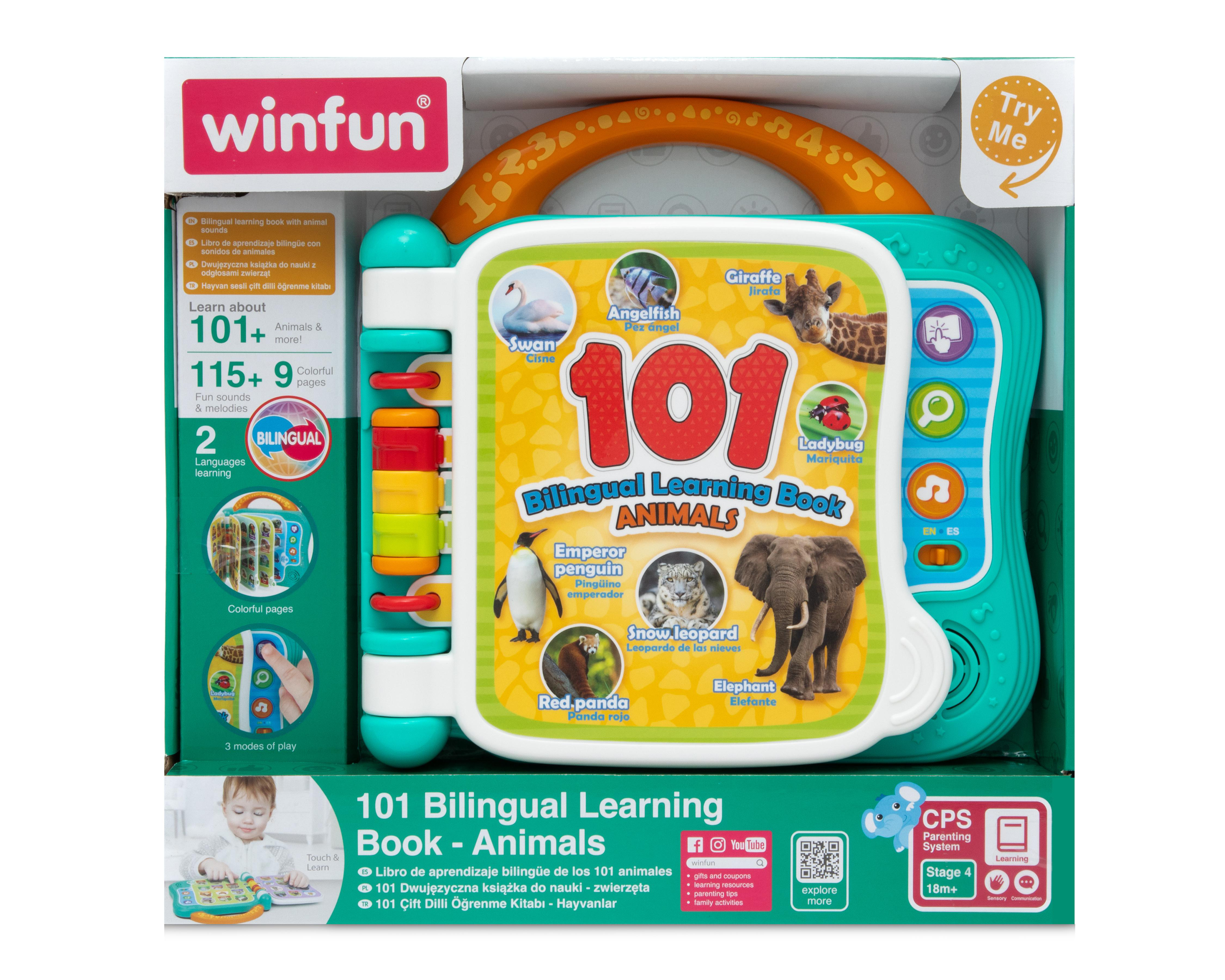 Foto 6 | Libro de Aprendizaje Bilingüe 101 Animales Winfun