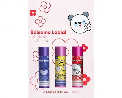 Foto 3 | Bálsamo para Labios Minigami 3 Piezas