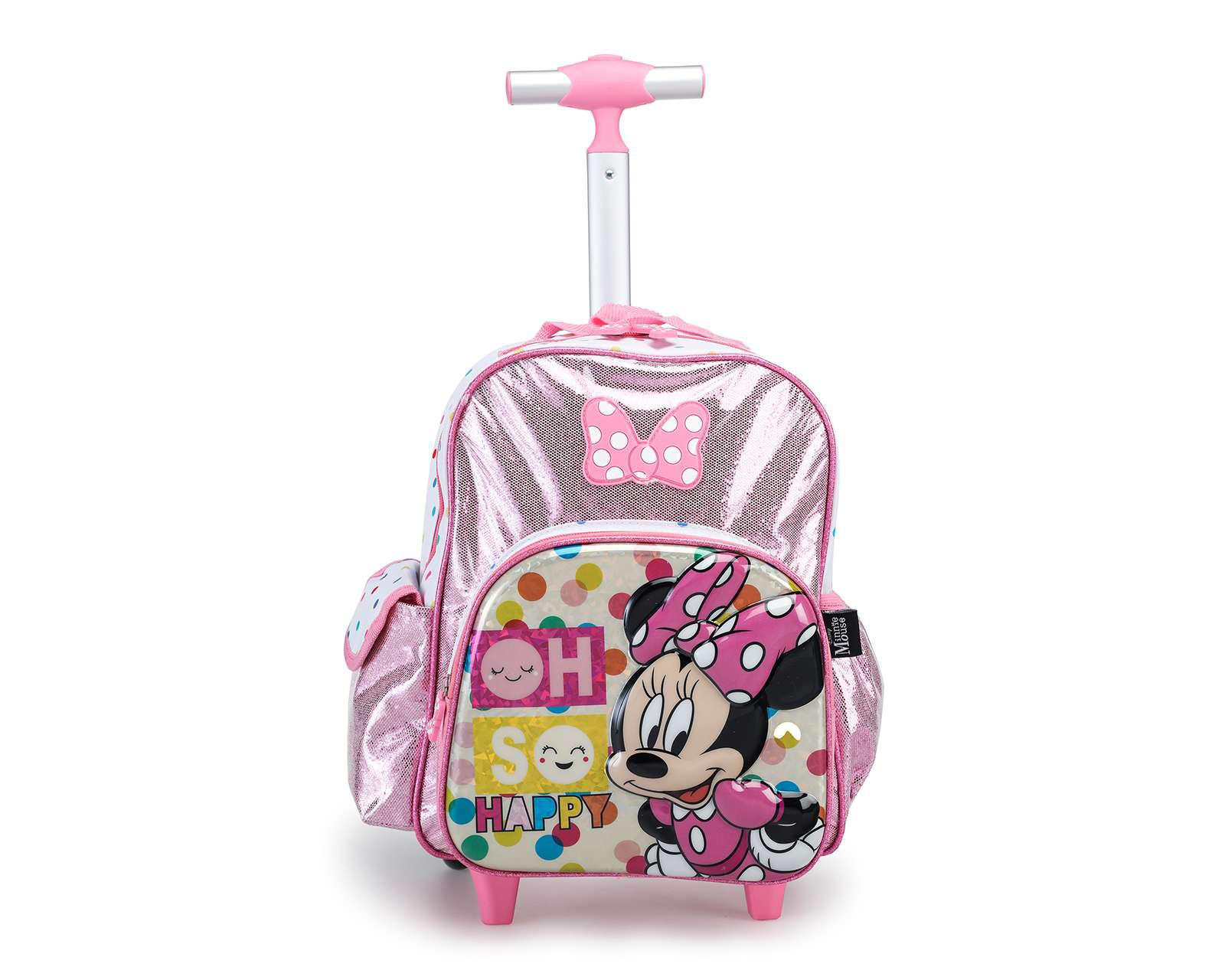 Foto 2 pulgar | Mochila con Ruedas Disney Rosa