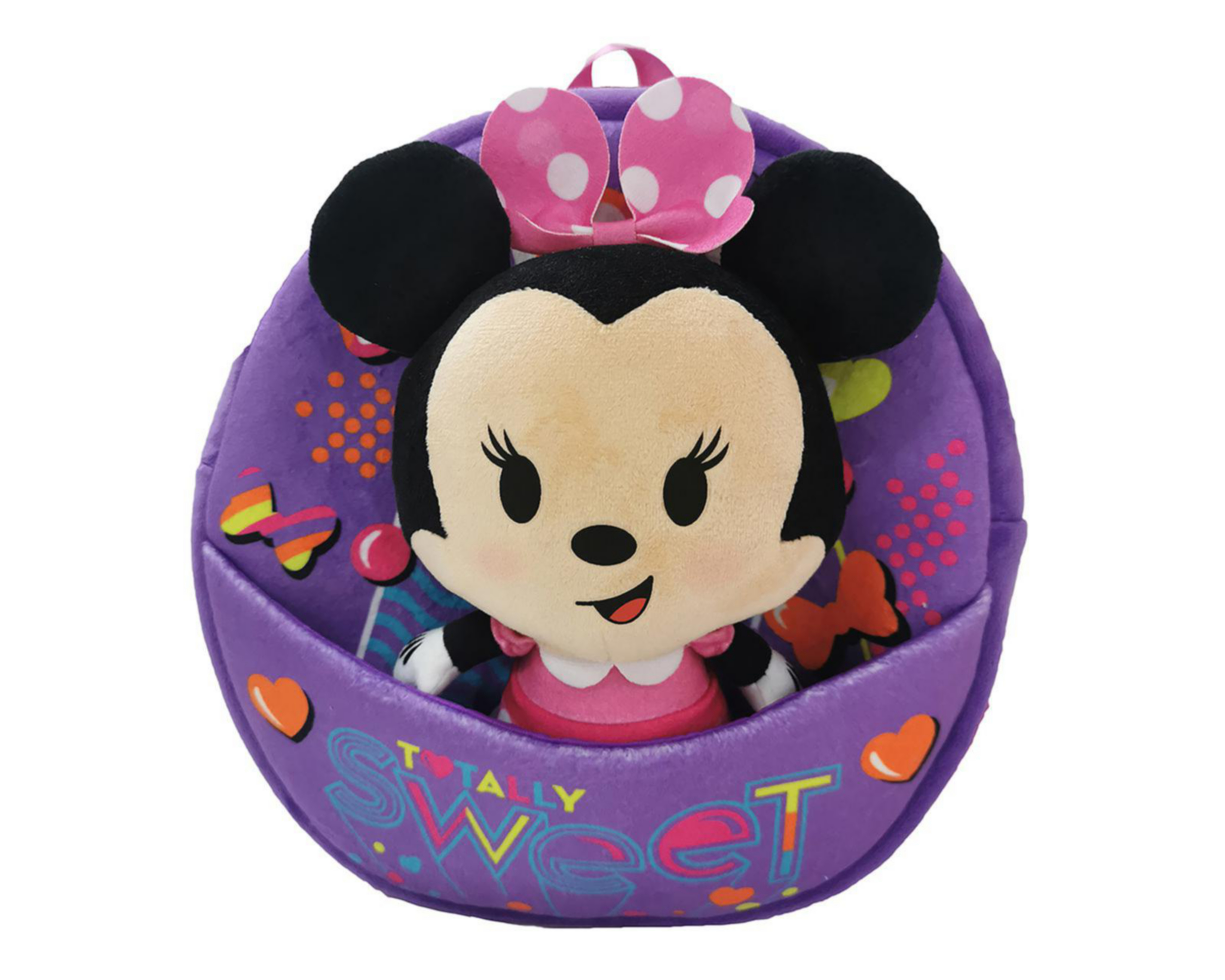 Foto 2 pulgar | Mochila con Peluche Disney Minnie Mouse