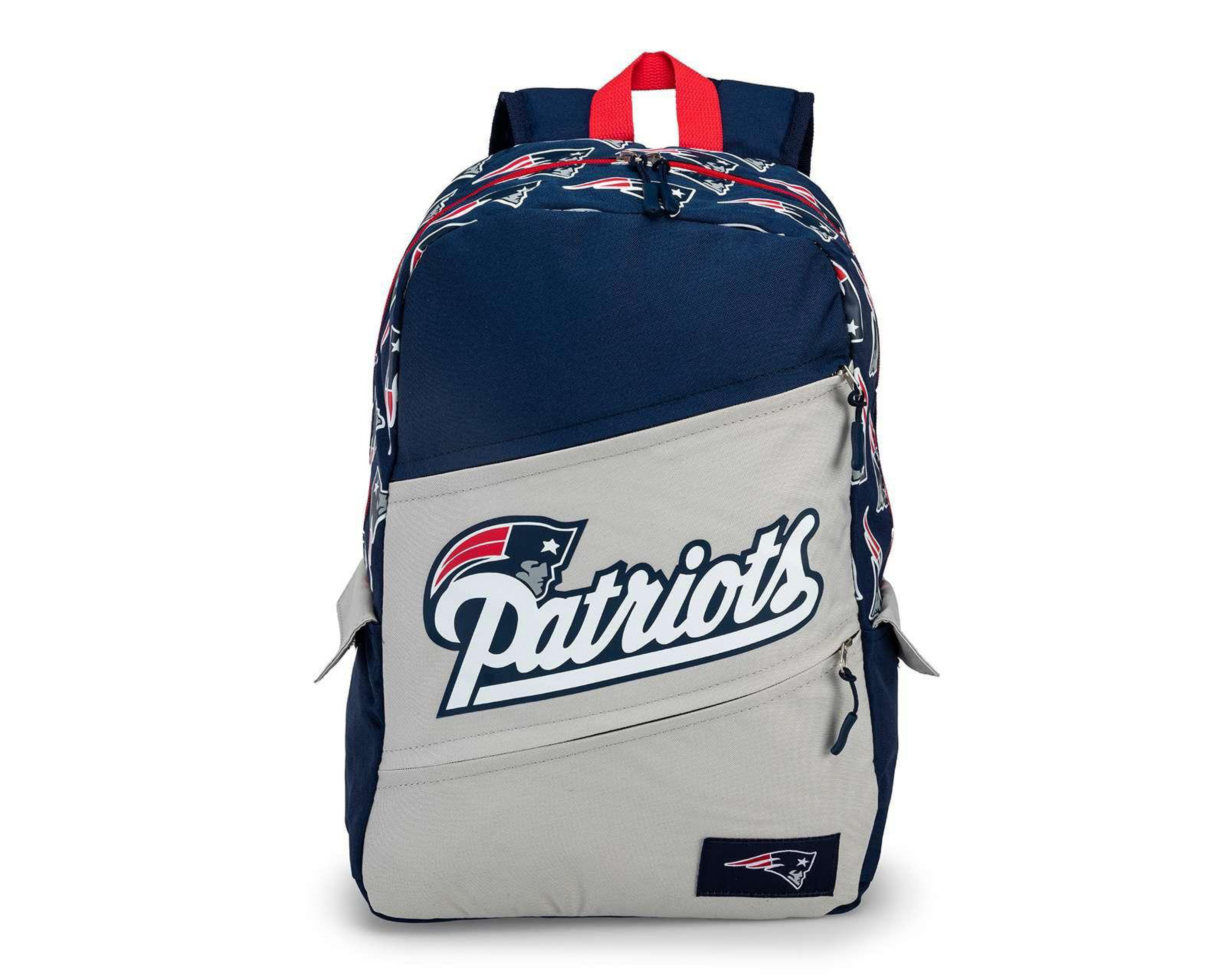 Foto 2 pulgar | Mochila NFL New England Patriots Gris