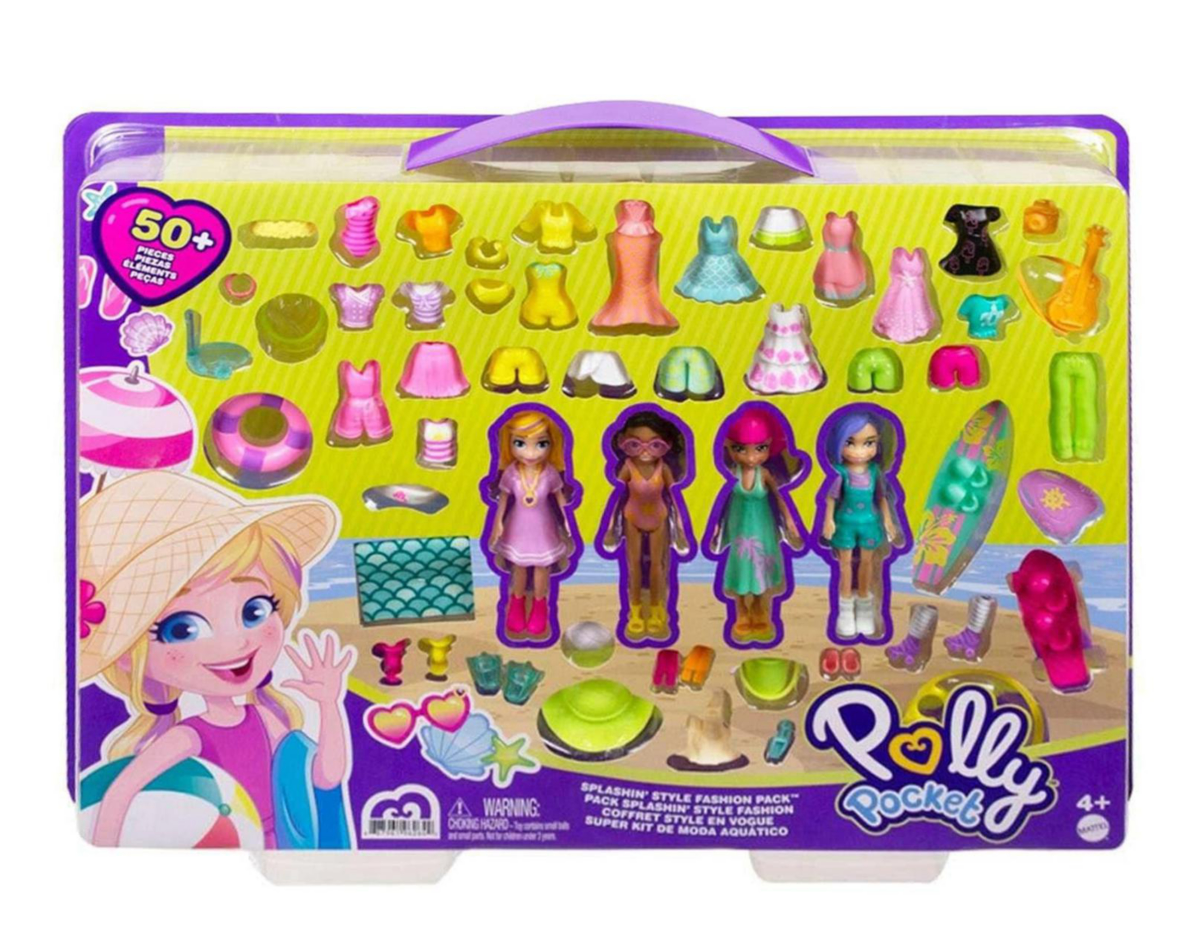 Foto 2 pulgar | Polly Pocket Super Colección Acuática de Moda