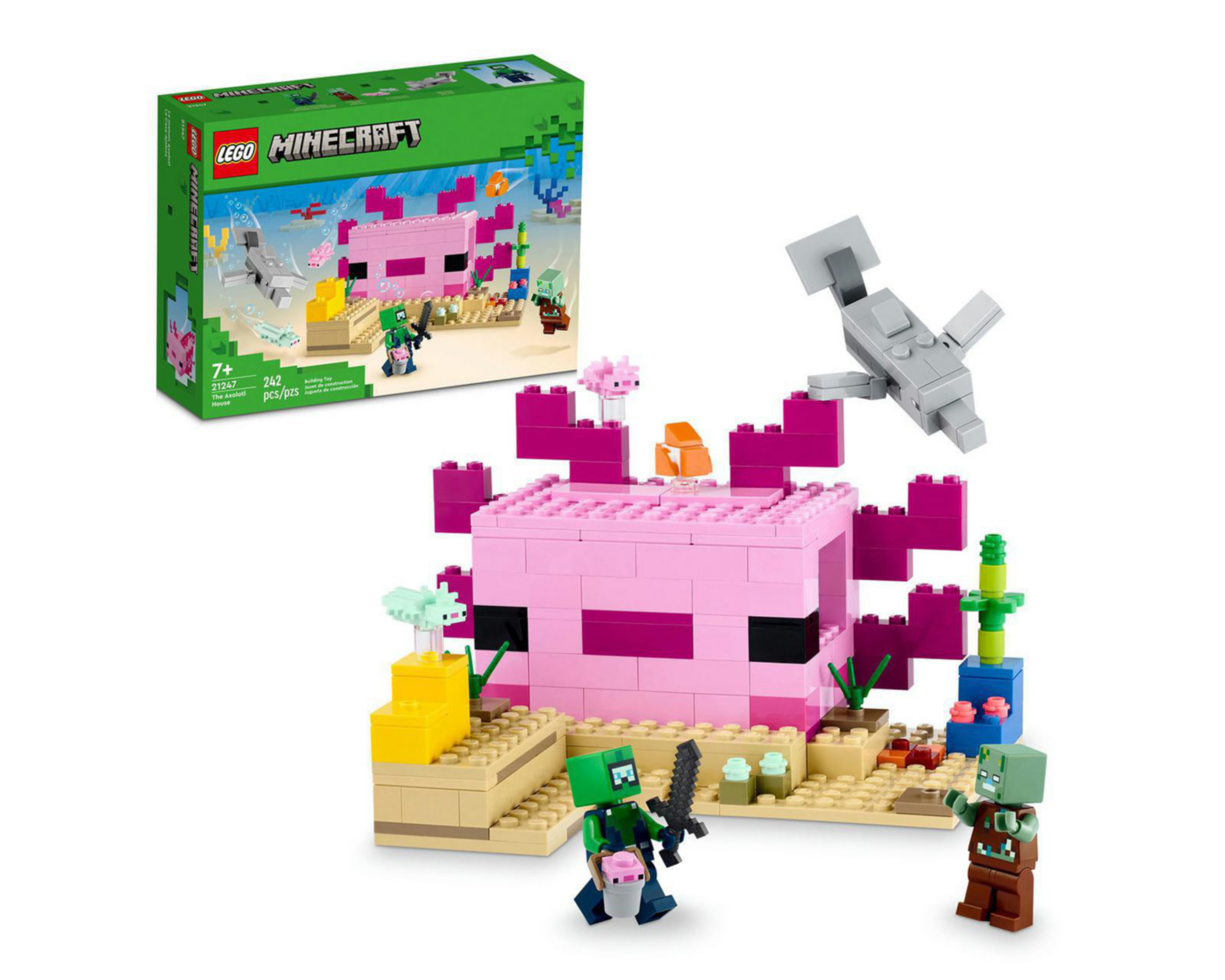 Foto 2 pulgar | LEGO Minecraft: La Casa-Ajolote