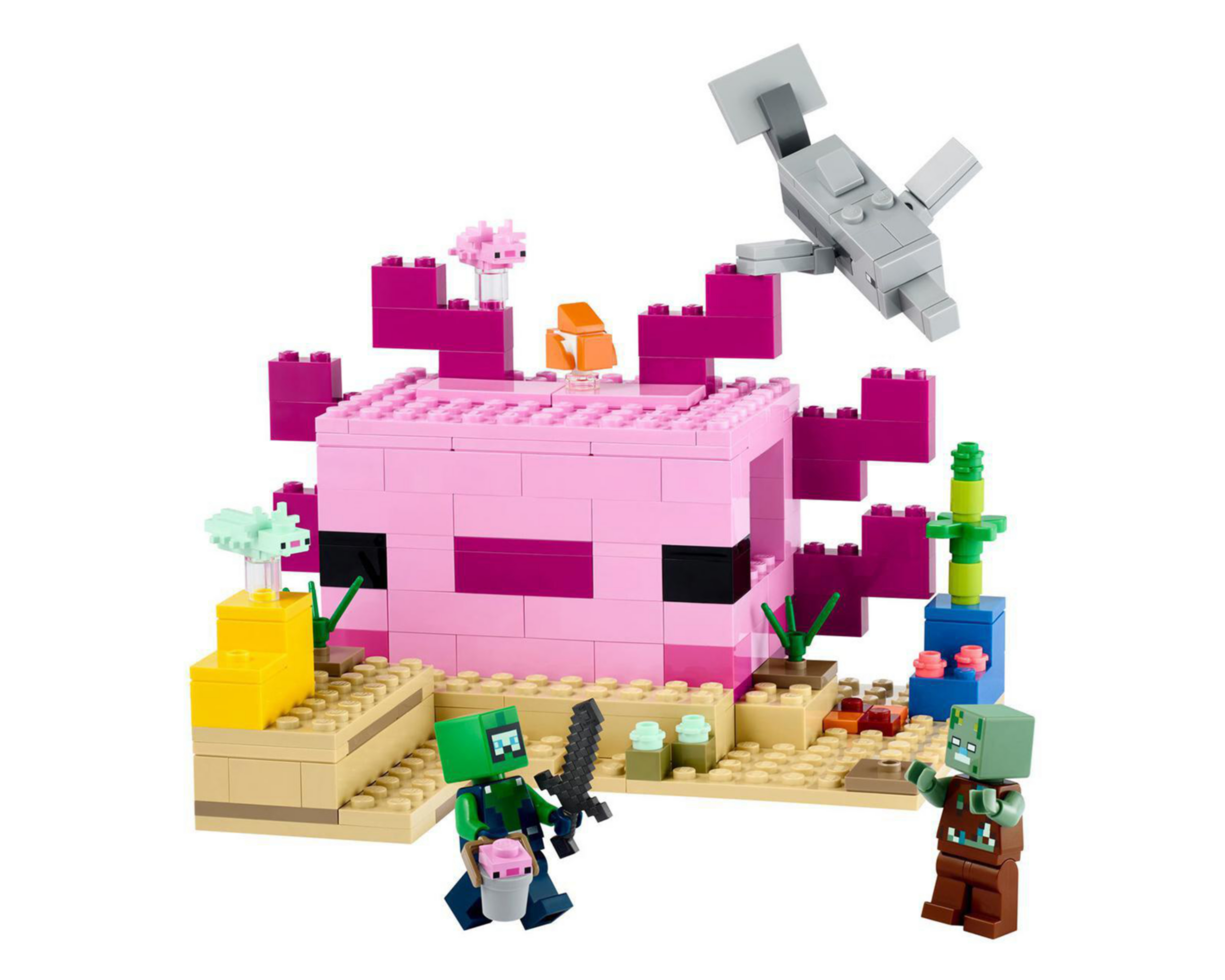 Foto 4 pulgar | LEGO Minecraft: La Casa-Ajolote