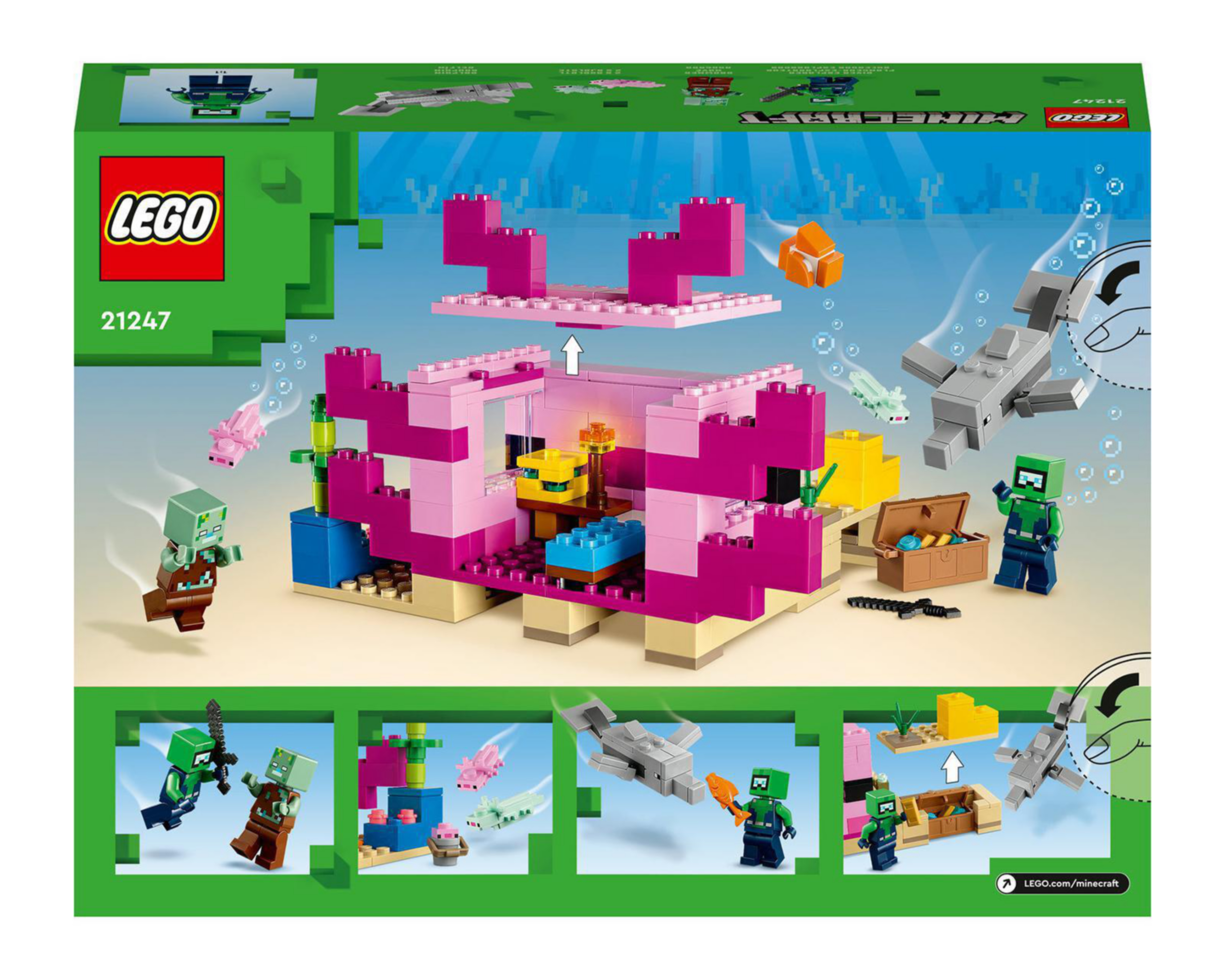 Foto 10 pulgar | LEGO Minecraft: La Casa-Ajolote