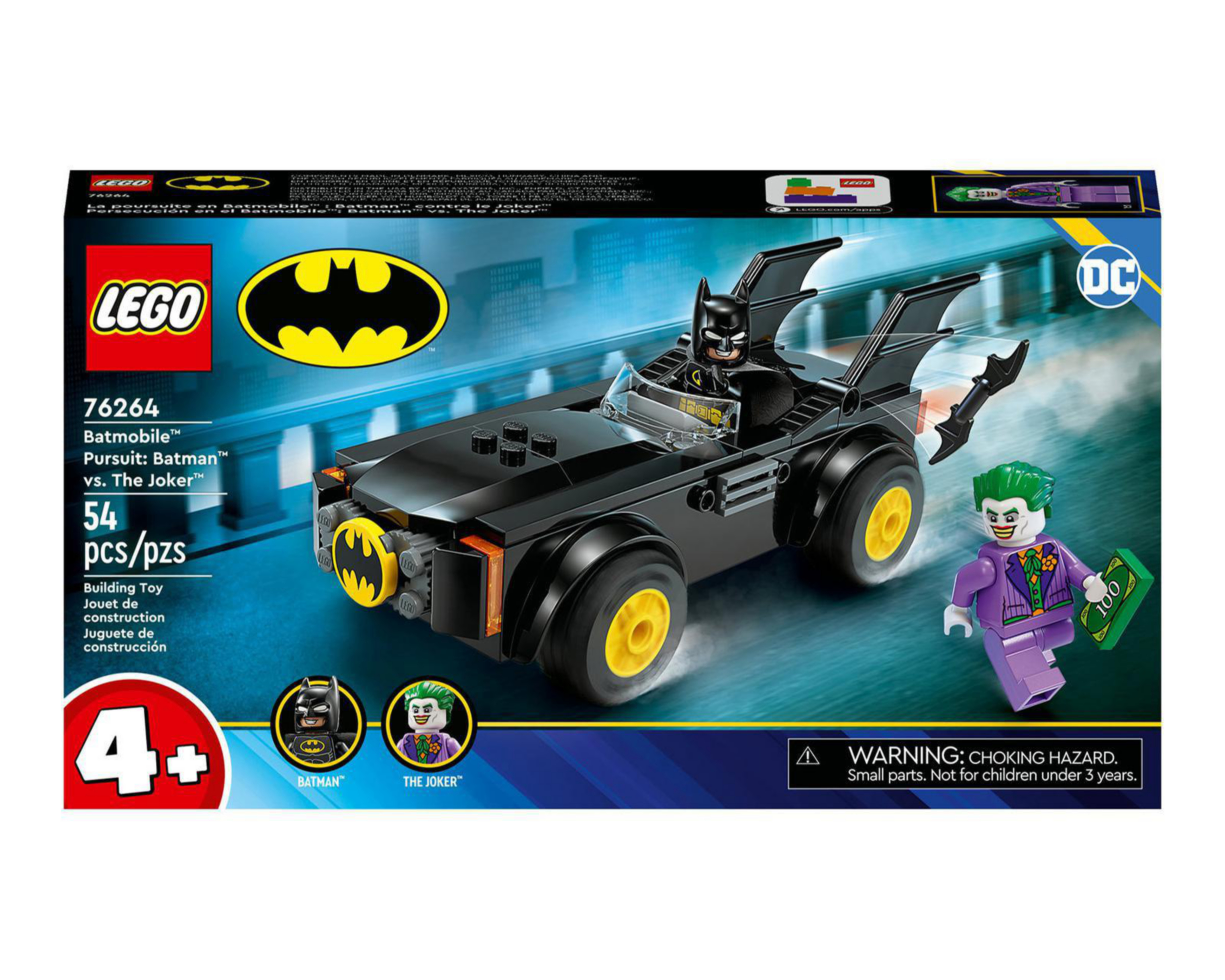 Foto 2 | LEGO DC Persecución en el Batmobile: Batman vs. The Joker