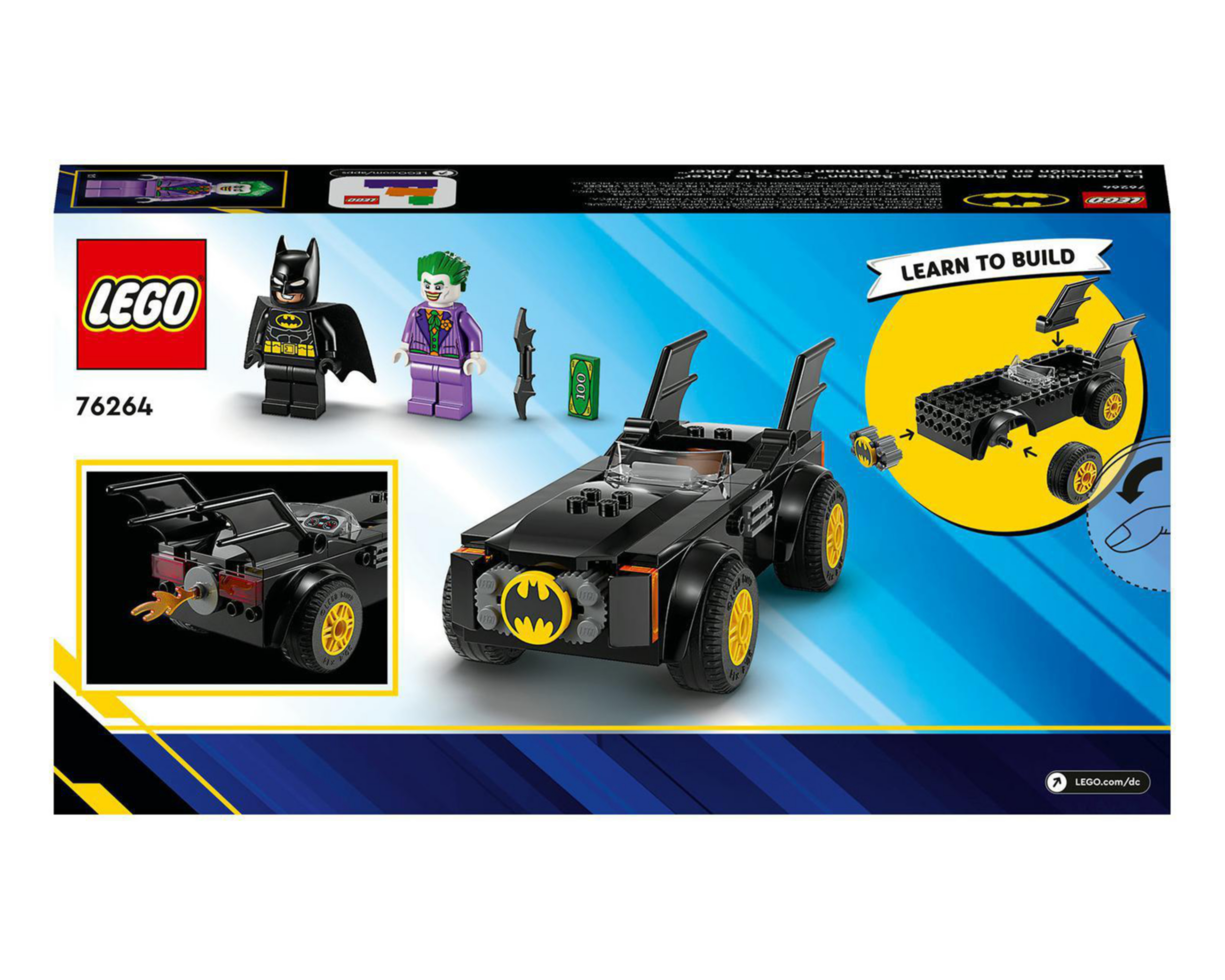 Foto 10 pulgar | LEGO DC Persecución en el Batmobile: Batman vs. The Joker