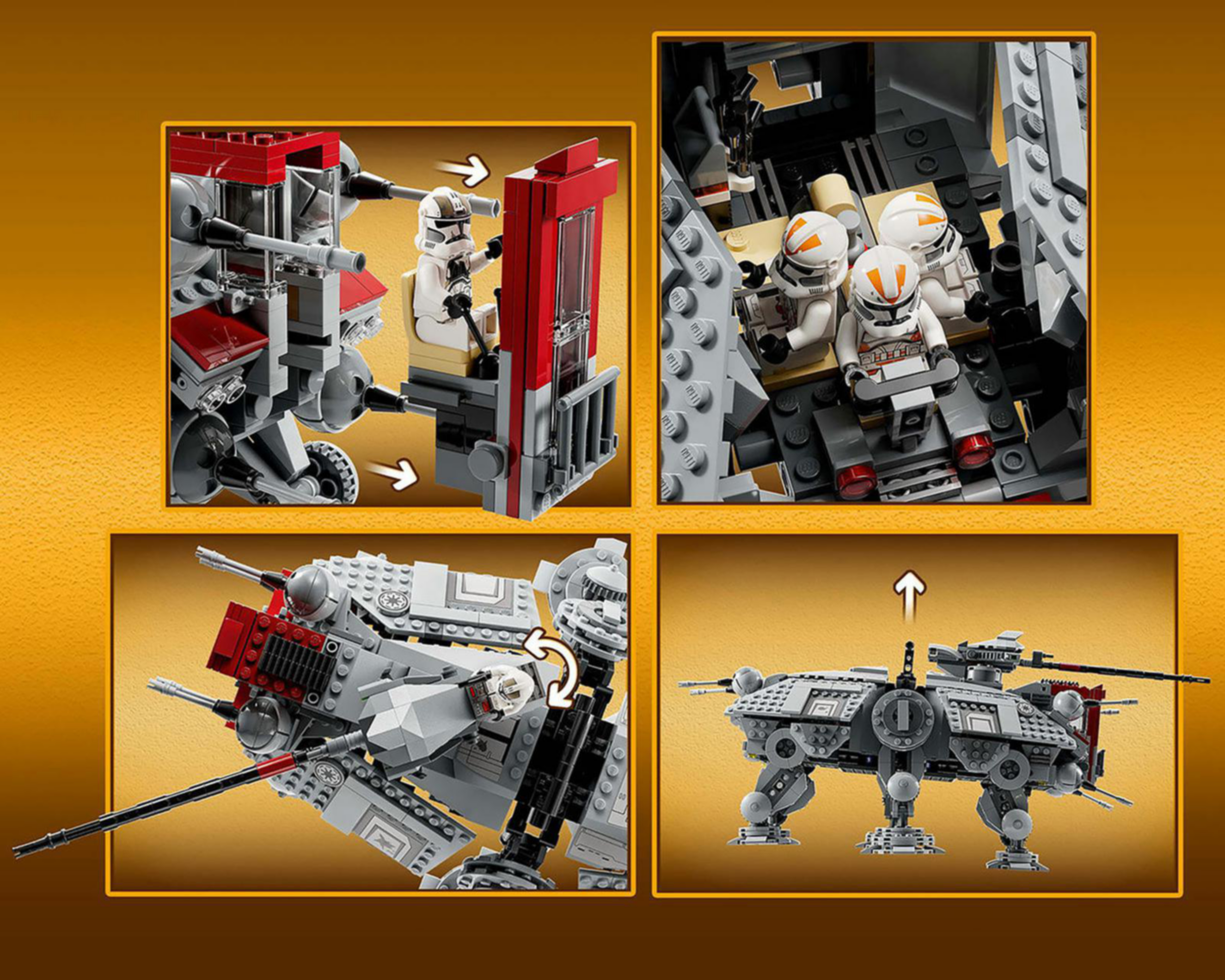 Foto 7 pulgar | LEGO Star Wars: AT-TE Walker