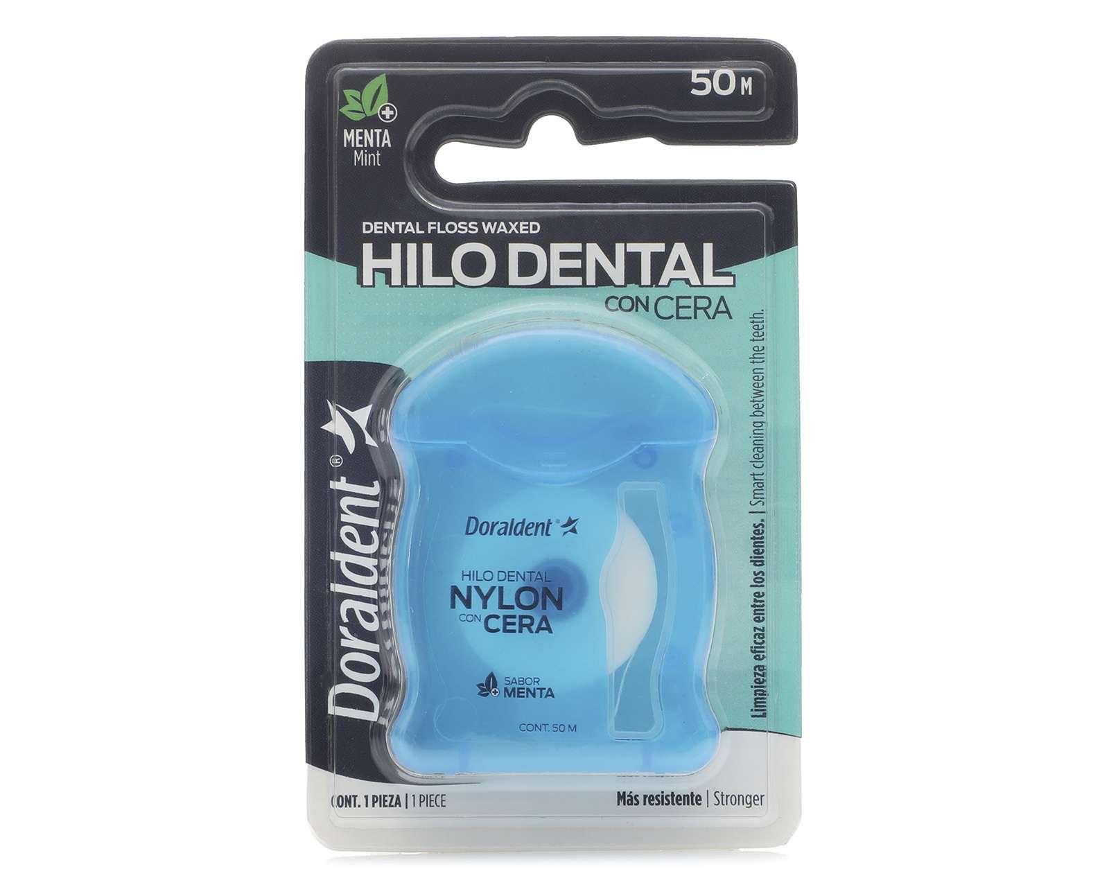 Foto 2 pulgar | Hilo Dental Doraldent Menta Encerado 50 m