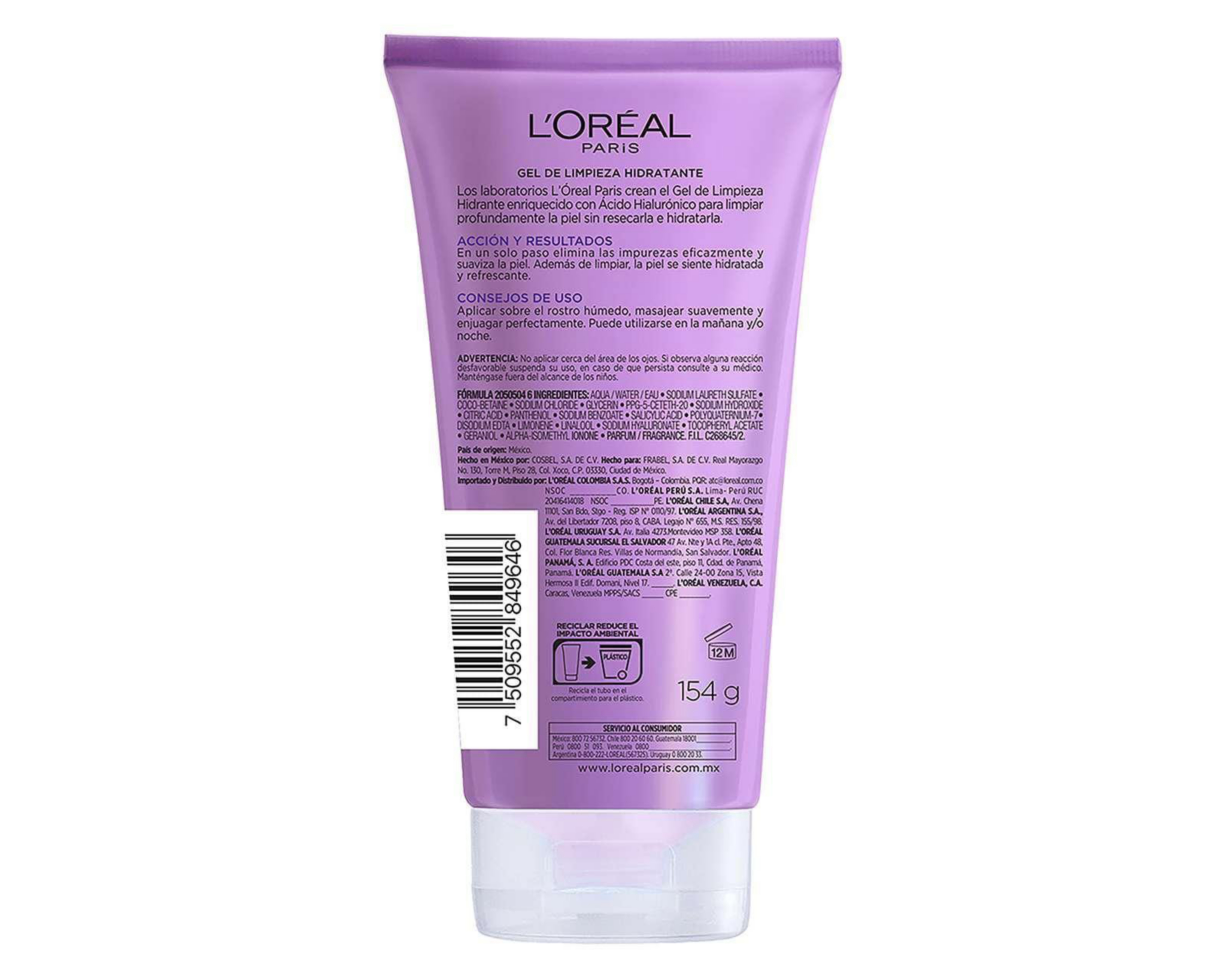 Foto 3 pulgar | Gel de Limpieza Facial Revitalift con Ácido Hialurónico 150 ml