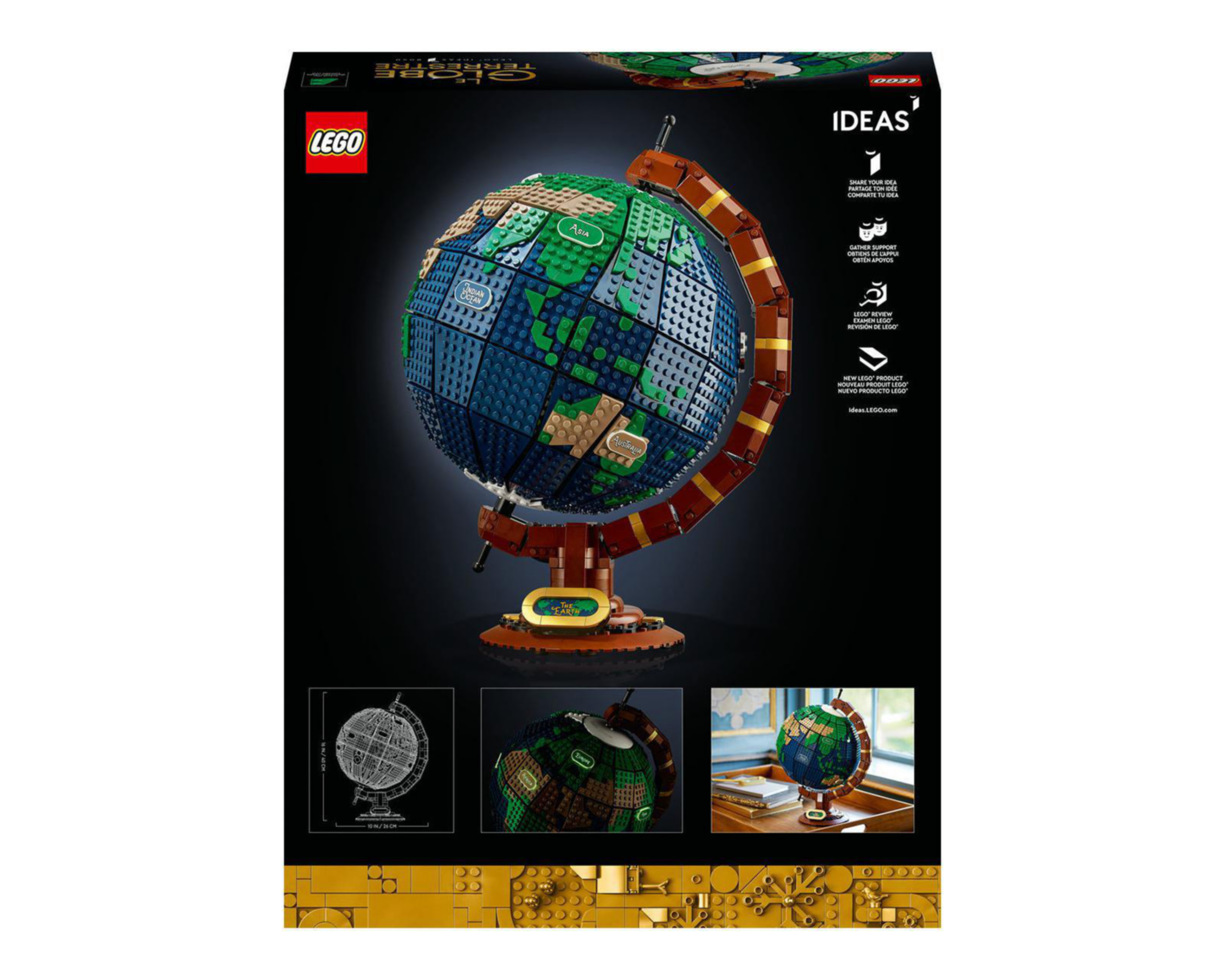 Foto 9 pulgar | LEGO Ideas: Globo Terráqueo