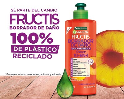 Foto 3 | Crema para Peinar Fructis Borrador de Daño 300 ml
