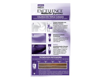 Foto 2 | Tinte L´oréal Imedia Excellence Matizador Supreme 7.17 Rubio Cenizo Mate