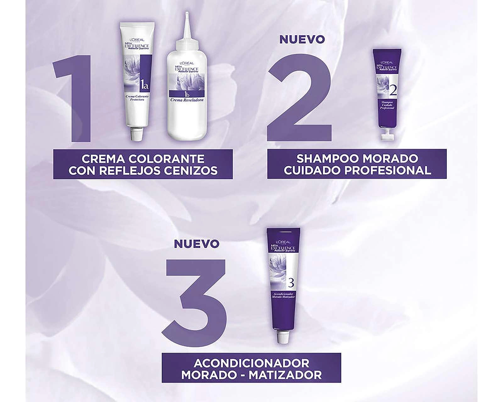 Foto 5 pulgar | Tinte L´oréal Imedia Excellence Matizador Supreme 7.17 Rubio Cenizo Mate