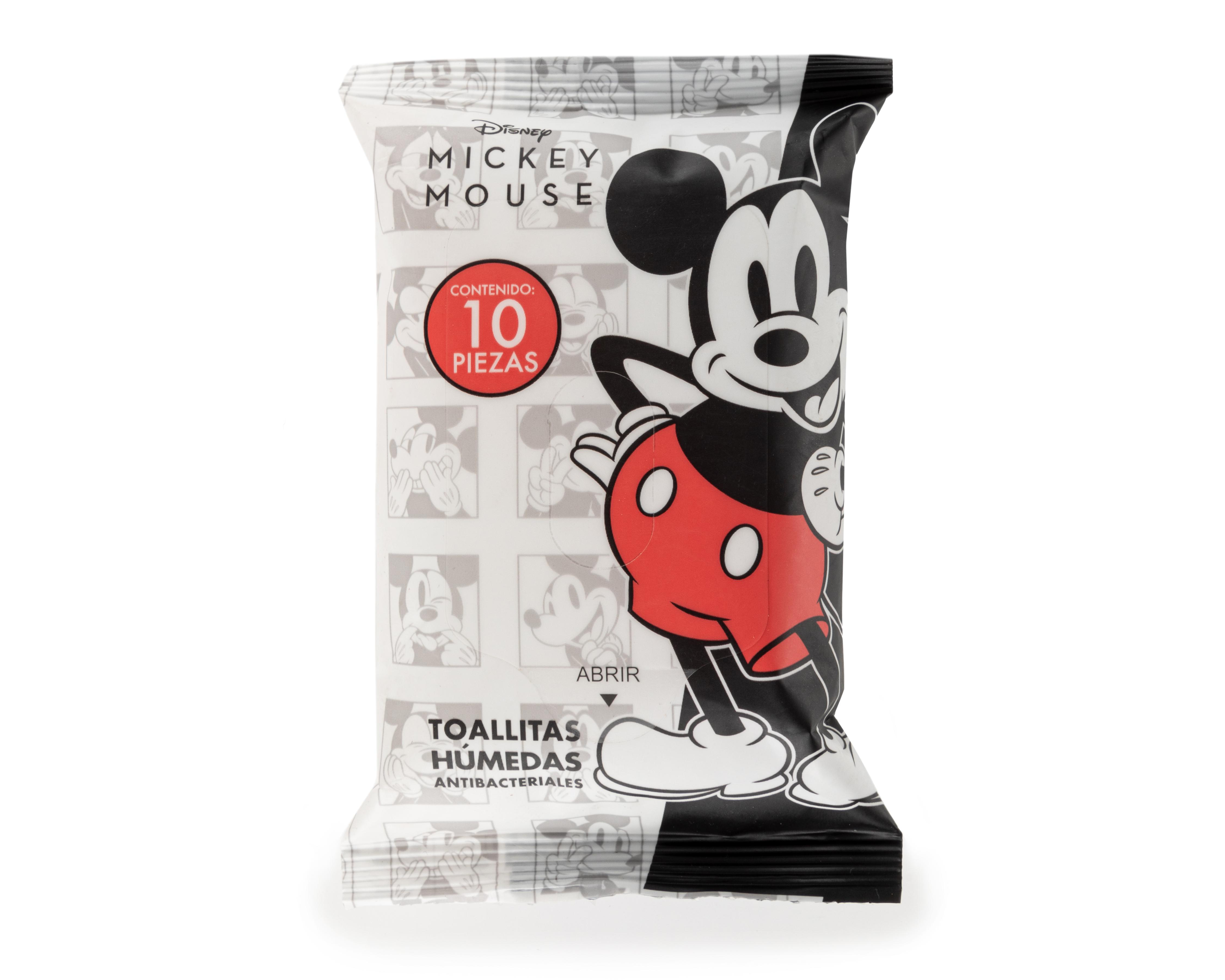 Toallas Húmedas Antibacteriales Disney Mickey Mouse 10 Piezas