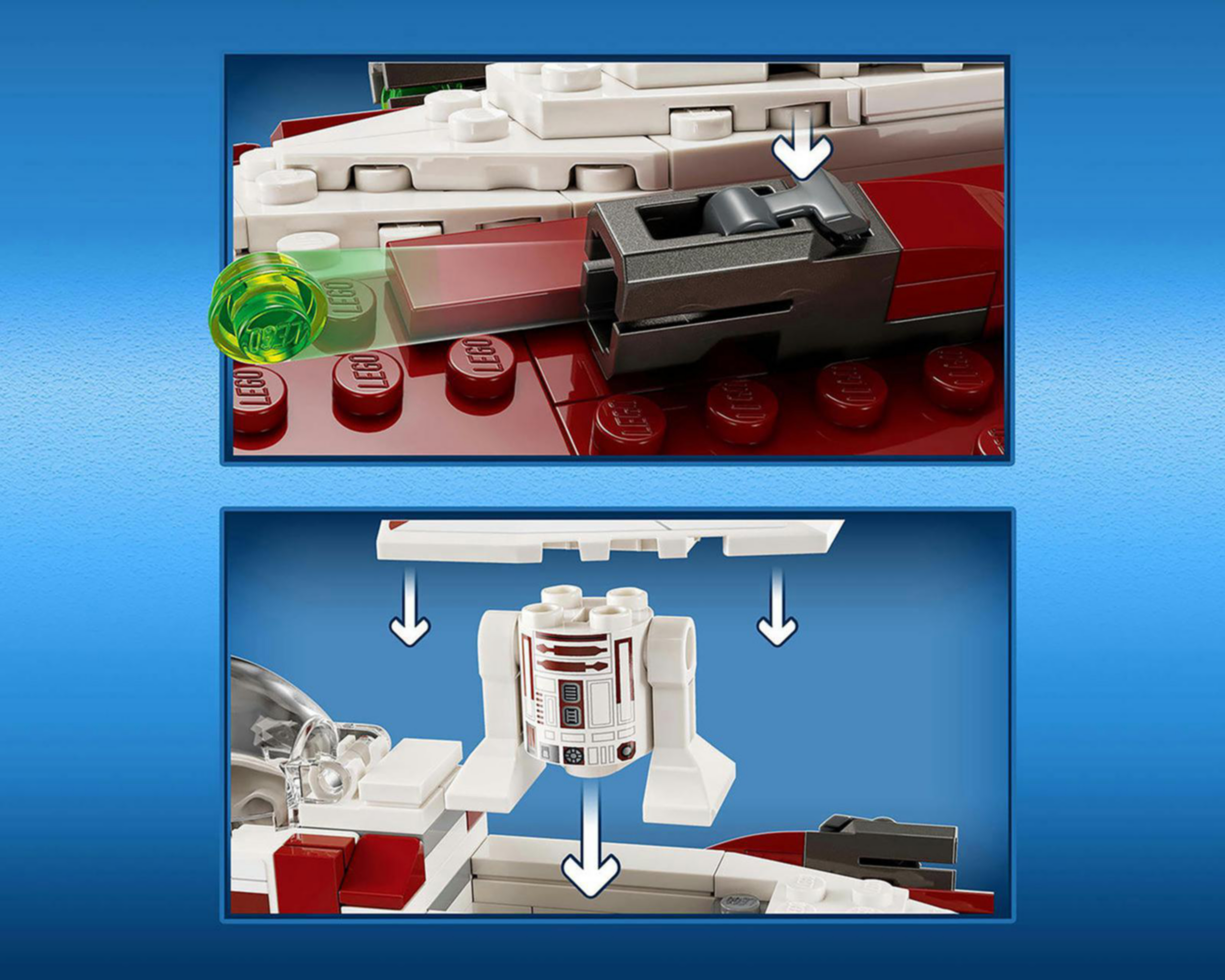 Foto 7 pulgar | LEGO Star Wars: Caza Estelar Jedi de Obi-Wan Kenobi