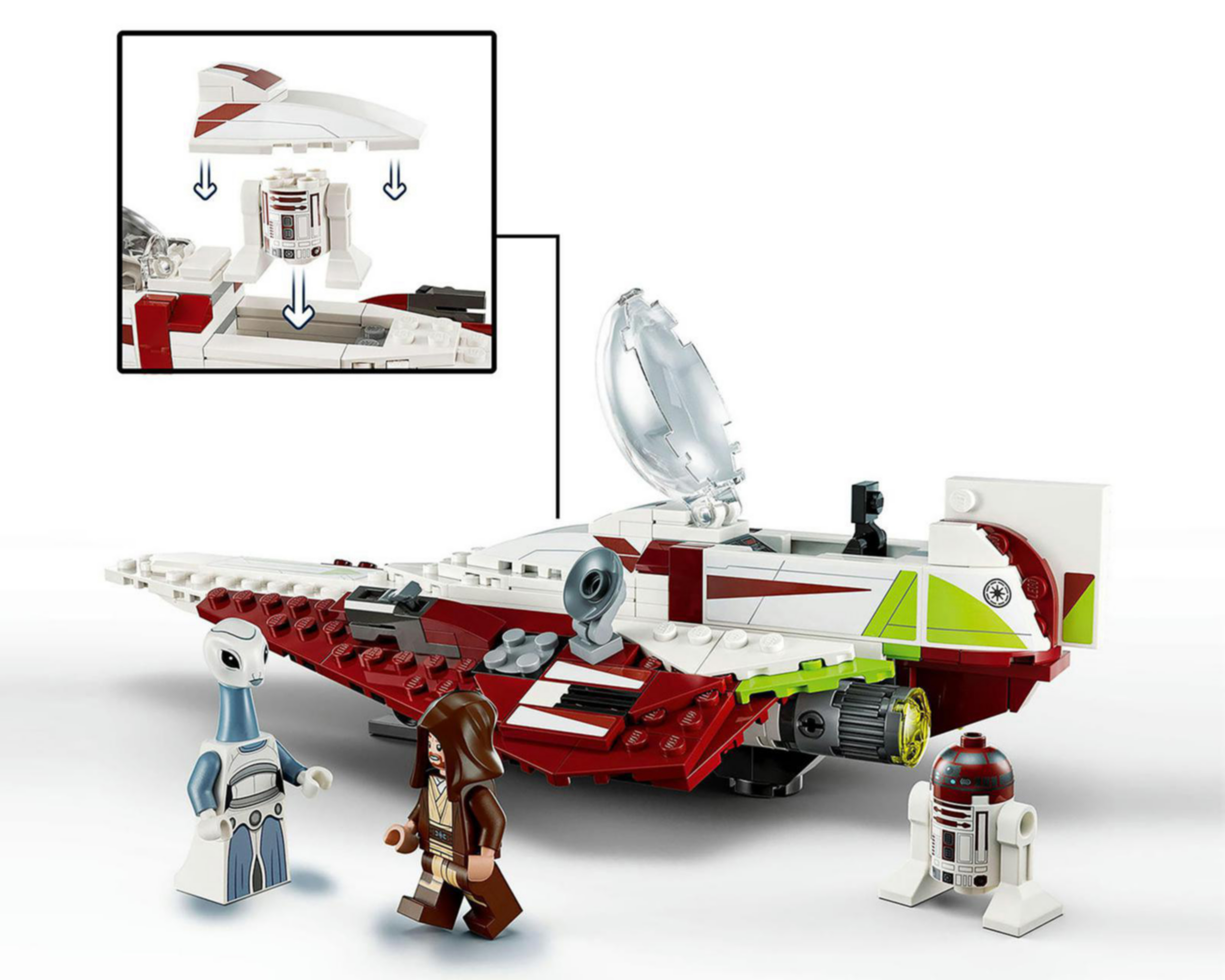 Foto 8 pulgar | LEGO Star Wars: Caza Estelar Jedi de Obi-Wan Kenobi