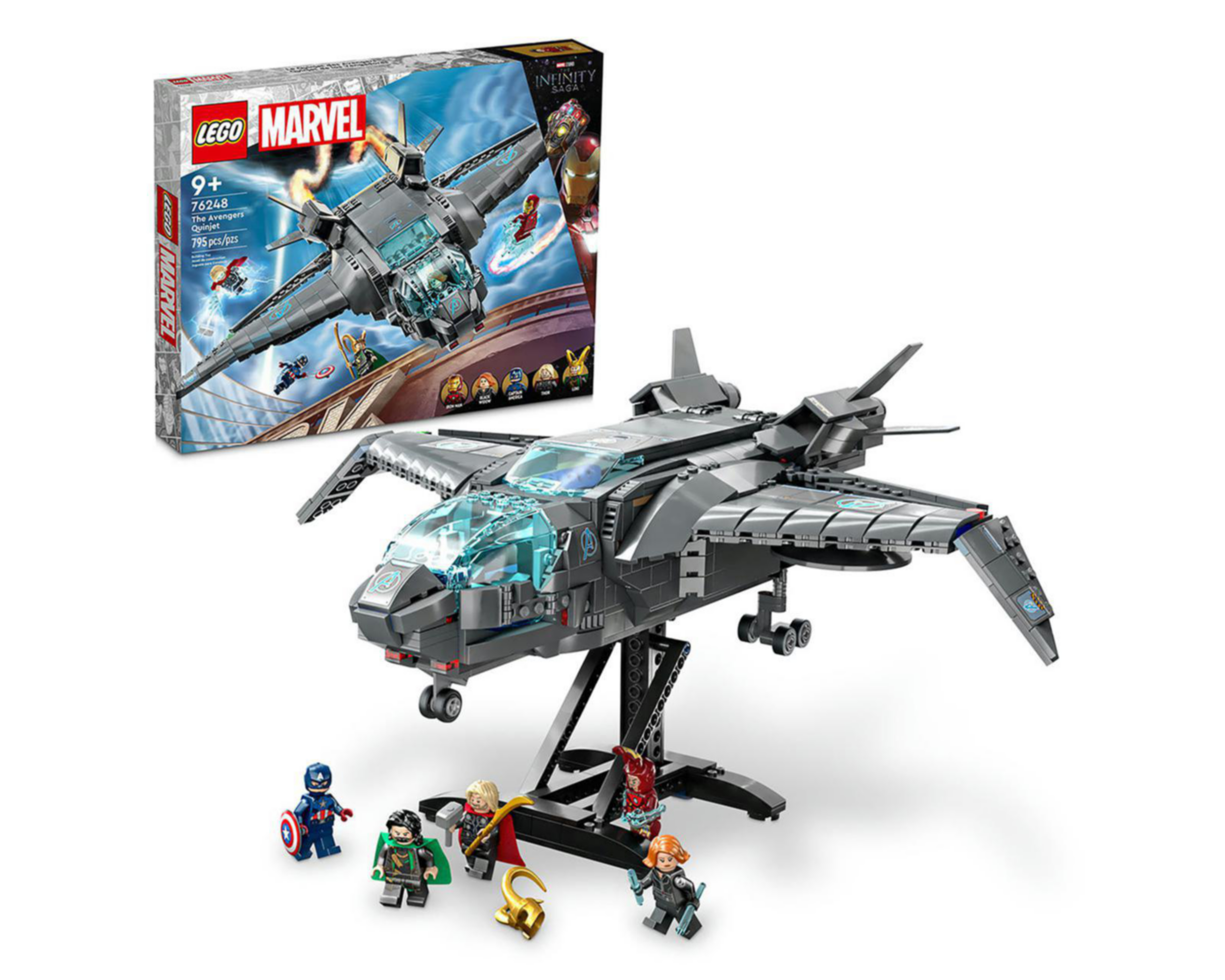 Foto 1 | LEGO Marvel: Quinjet de los Vengadores