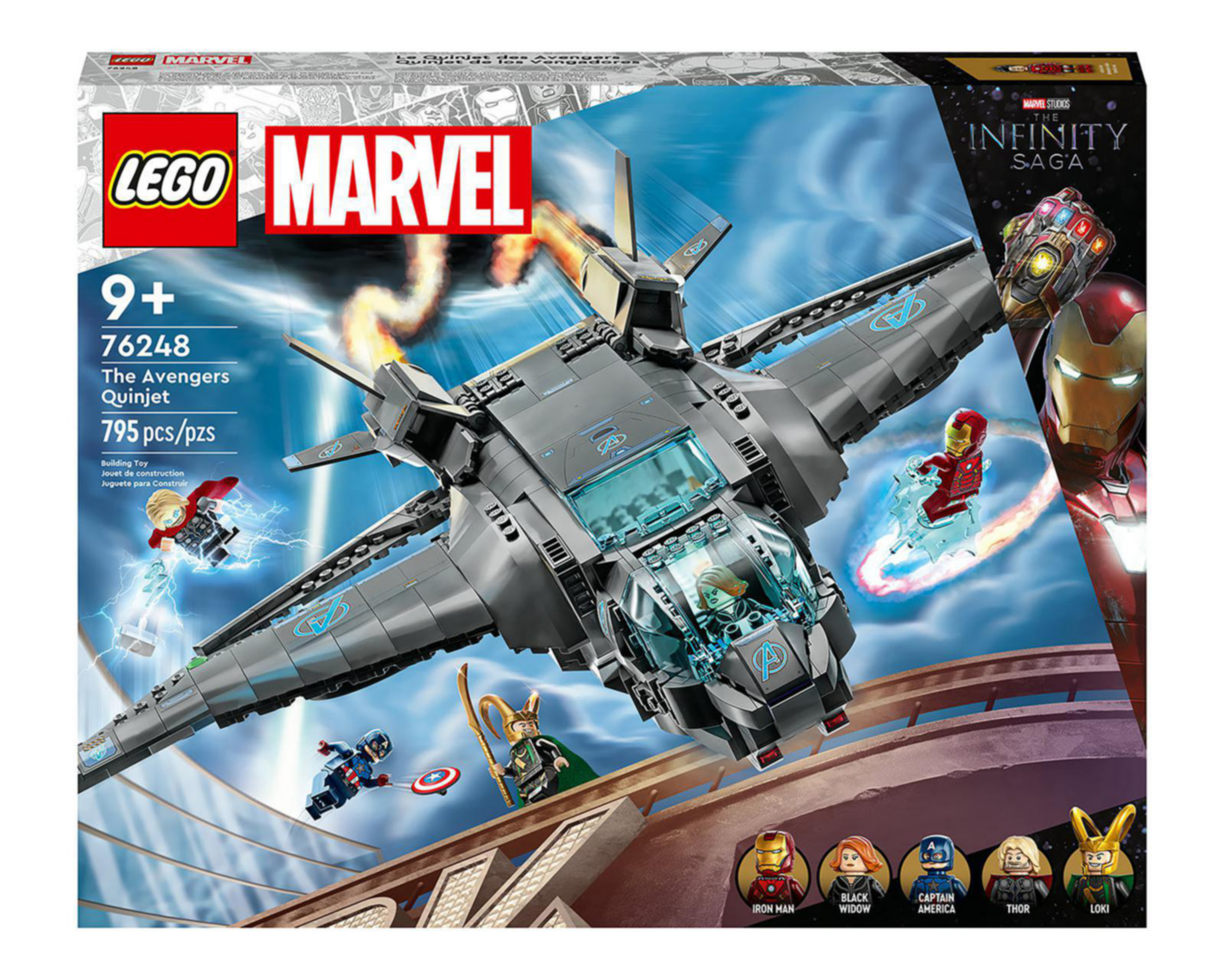 Foto 3 pulgar | LEGO Marvel: Quinjet de los Vengadores