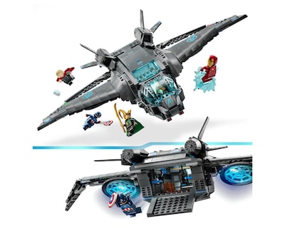 Foto 7 | LEGO Marvel: Quinjet de los Vengadores