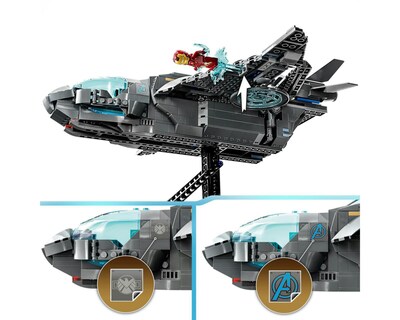 Foto 8 | LEGO Marvel: Quinjet de los Vengadores