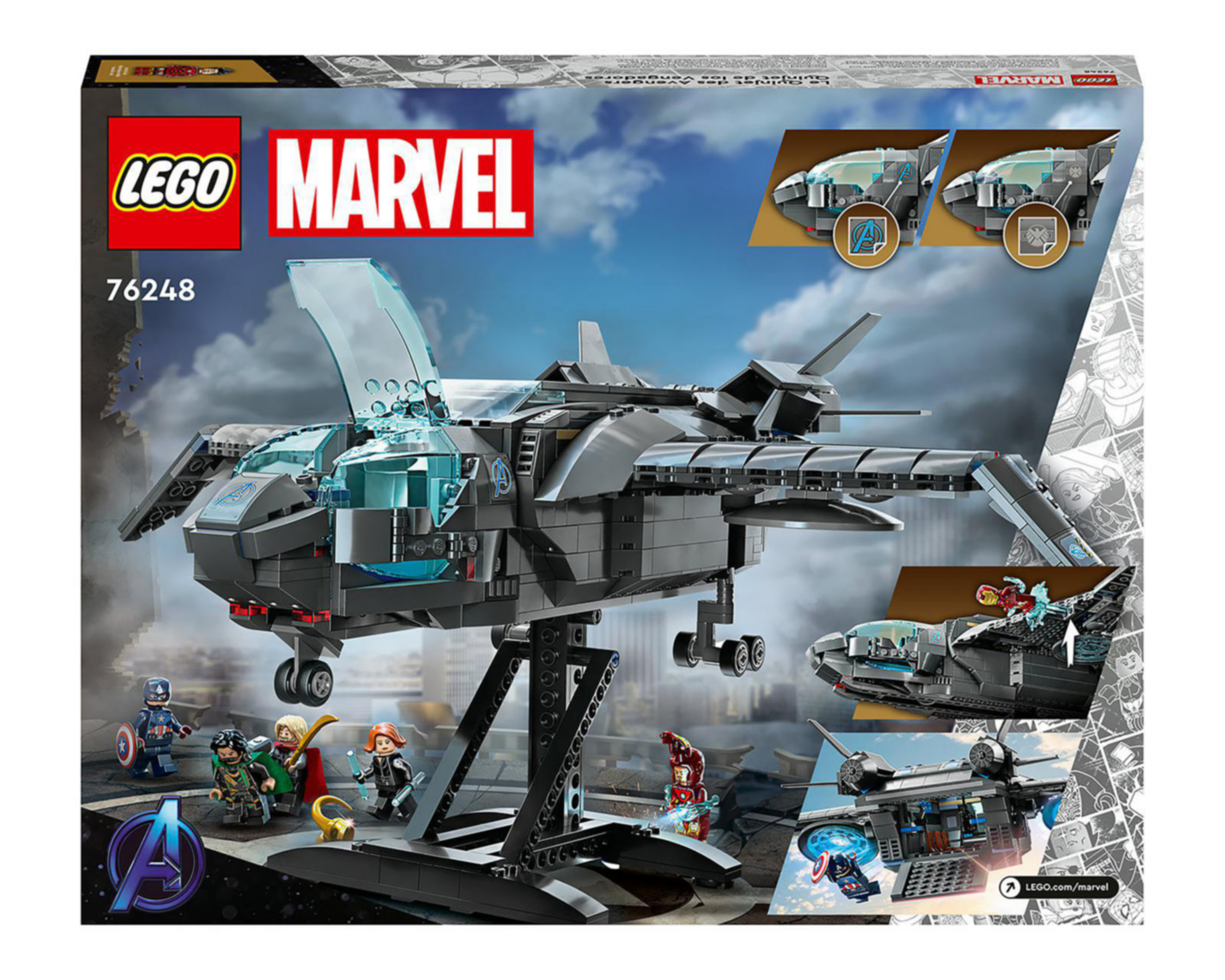 Foto 10 pulgar | LEGO Marvel: Quinjet de los Vengadores