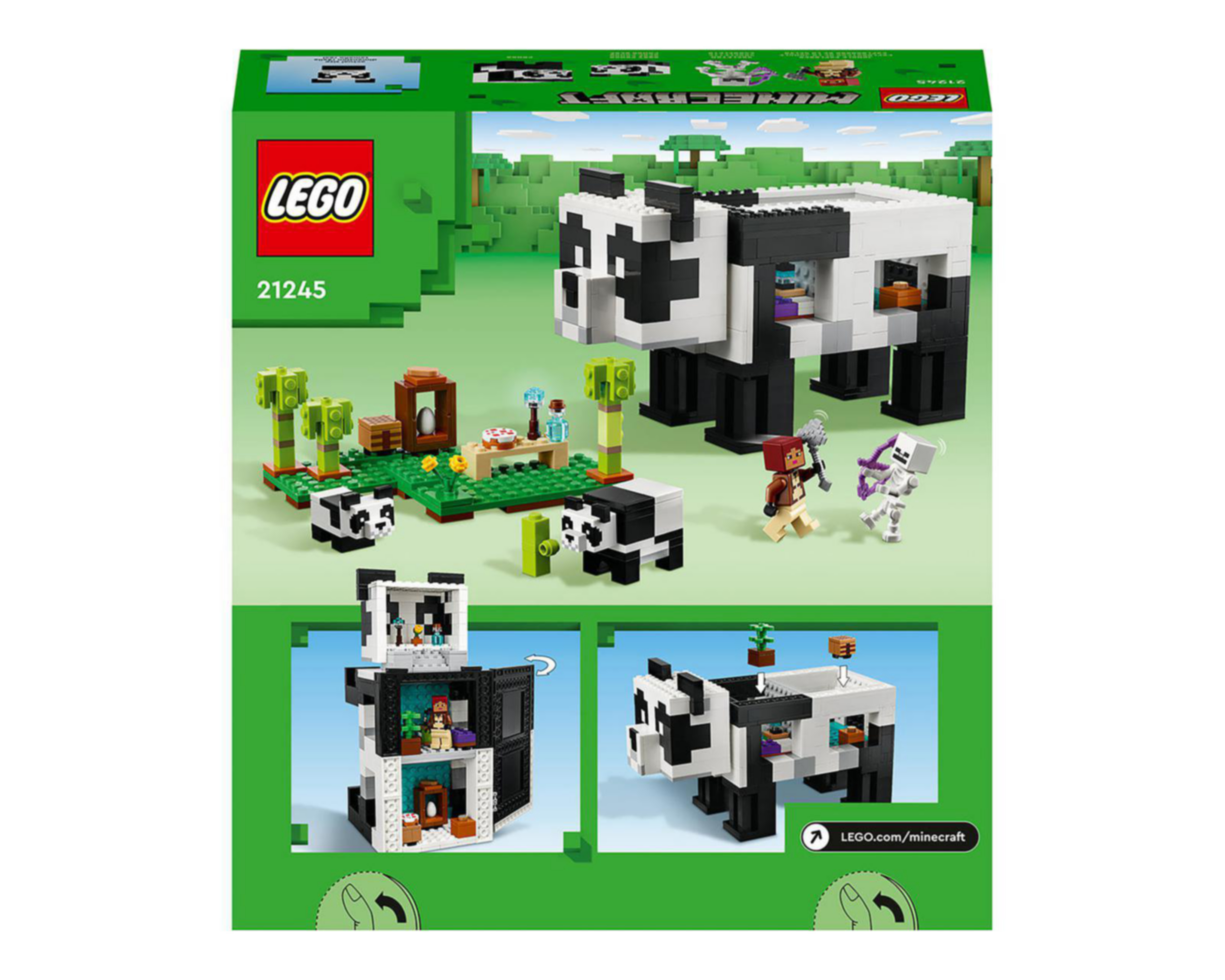 Foto 10 pulgar | LEGO Minecraft: El Refugio-Panda