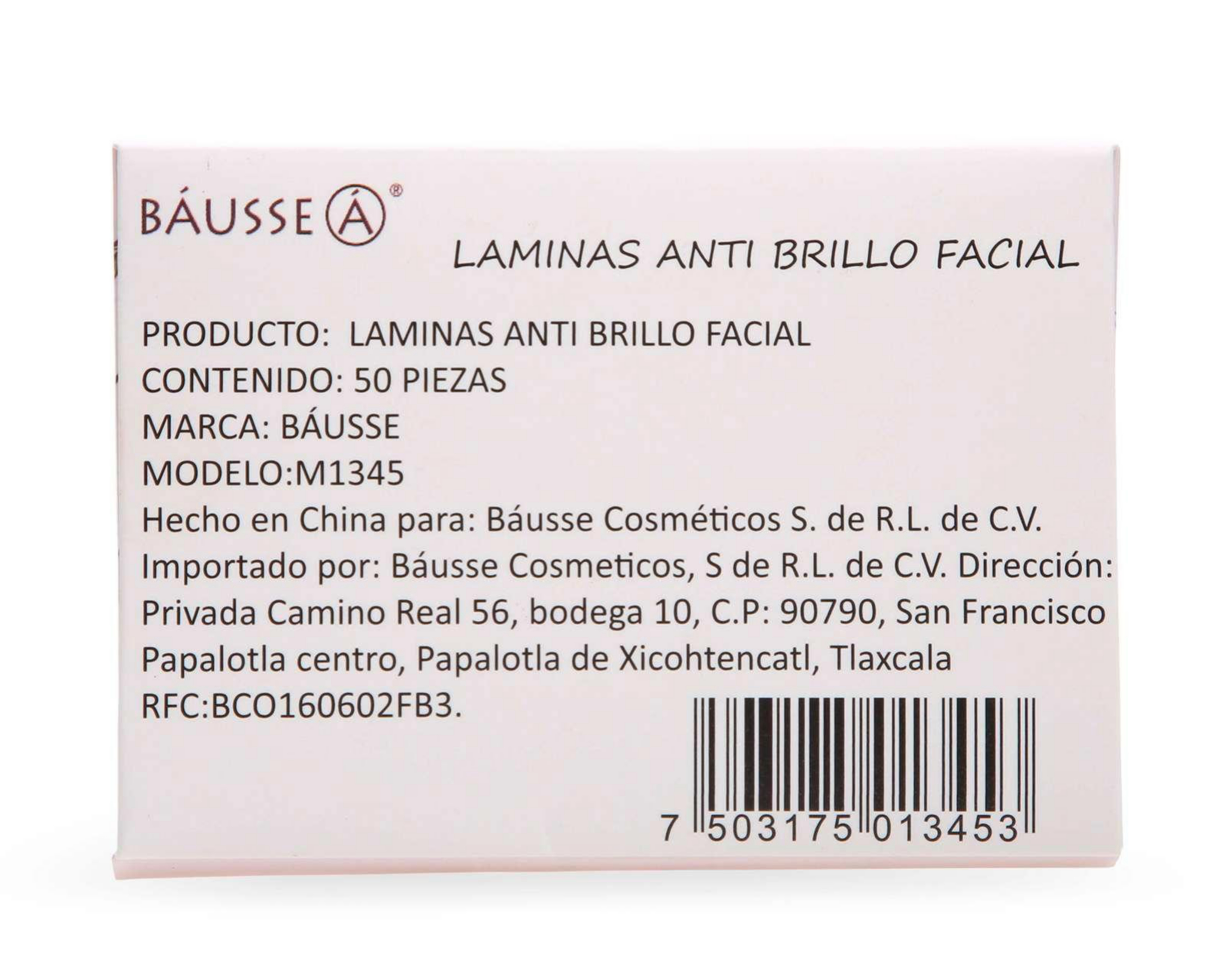 Foto 3 pulgar | Láminas Anti Brillo Facial Bausse