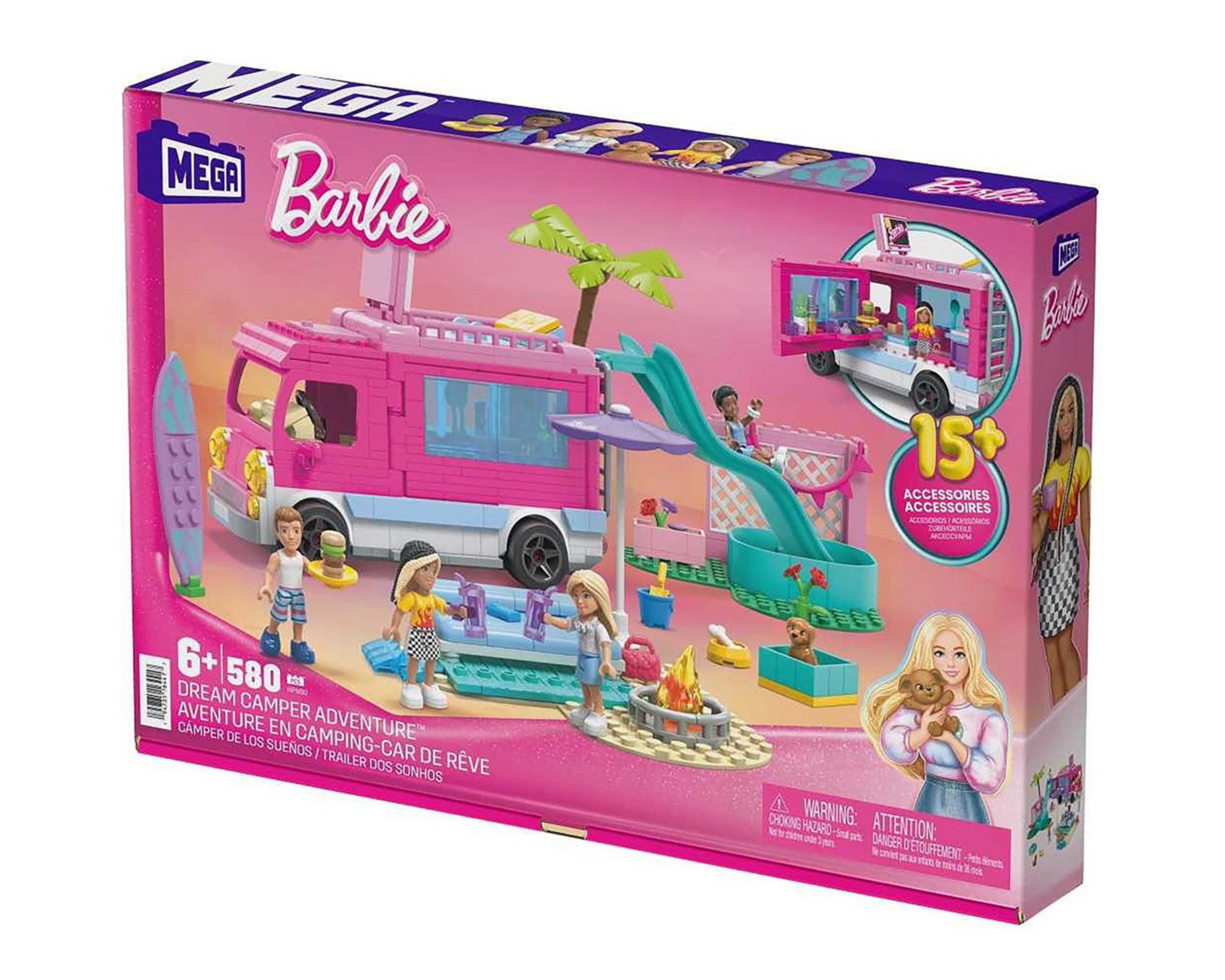 Foto 4 | Camper de los Sueños Mega Barbie