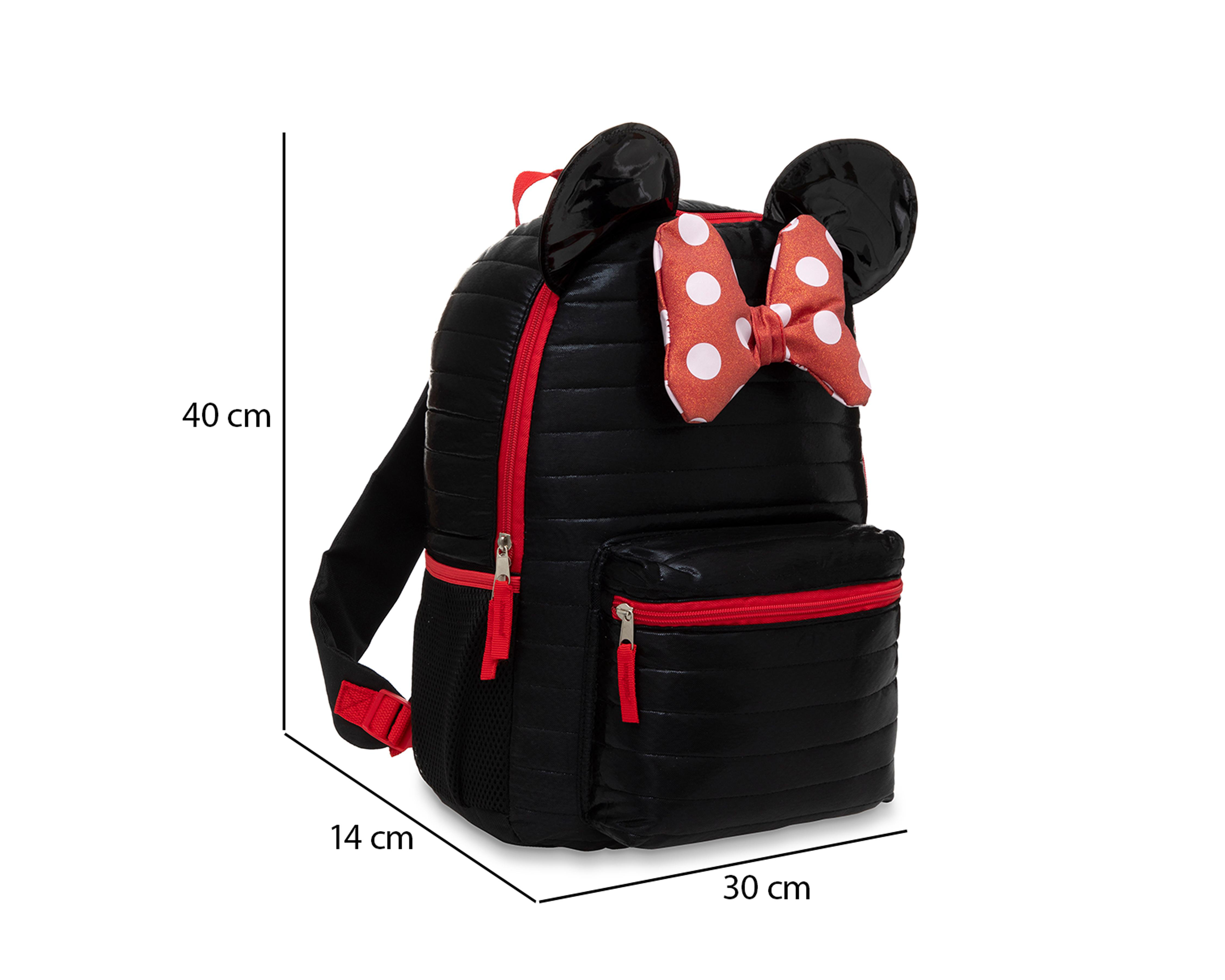 Foto 8 pulgar | Mochila Disney Minnie Mouse Negra