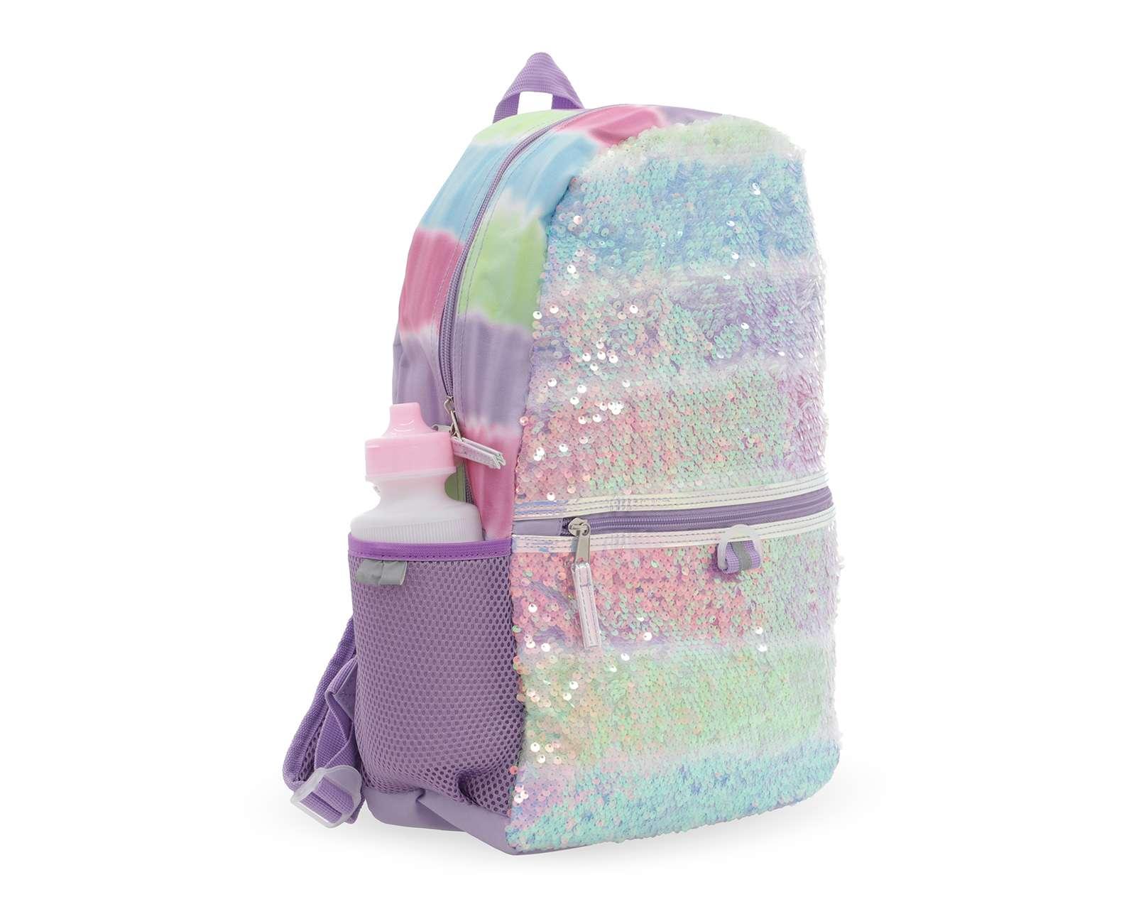 Foto 3 | Bundle Mochila con Lonchera + Audífonos y Termo Girls Attitude con Lentejuelas