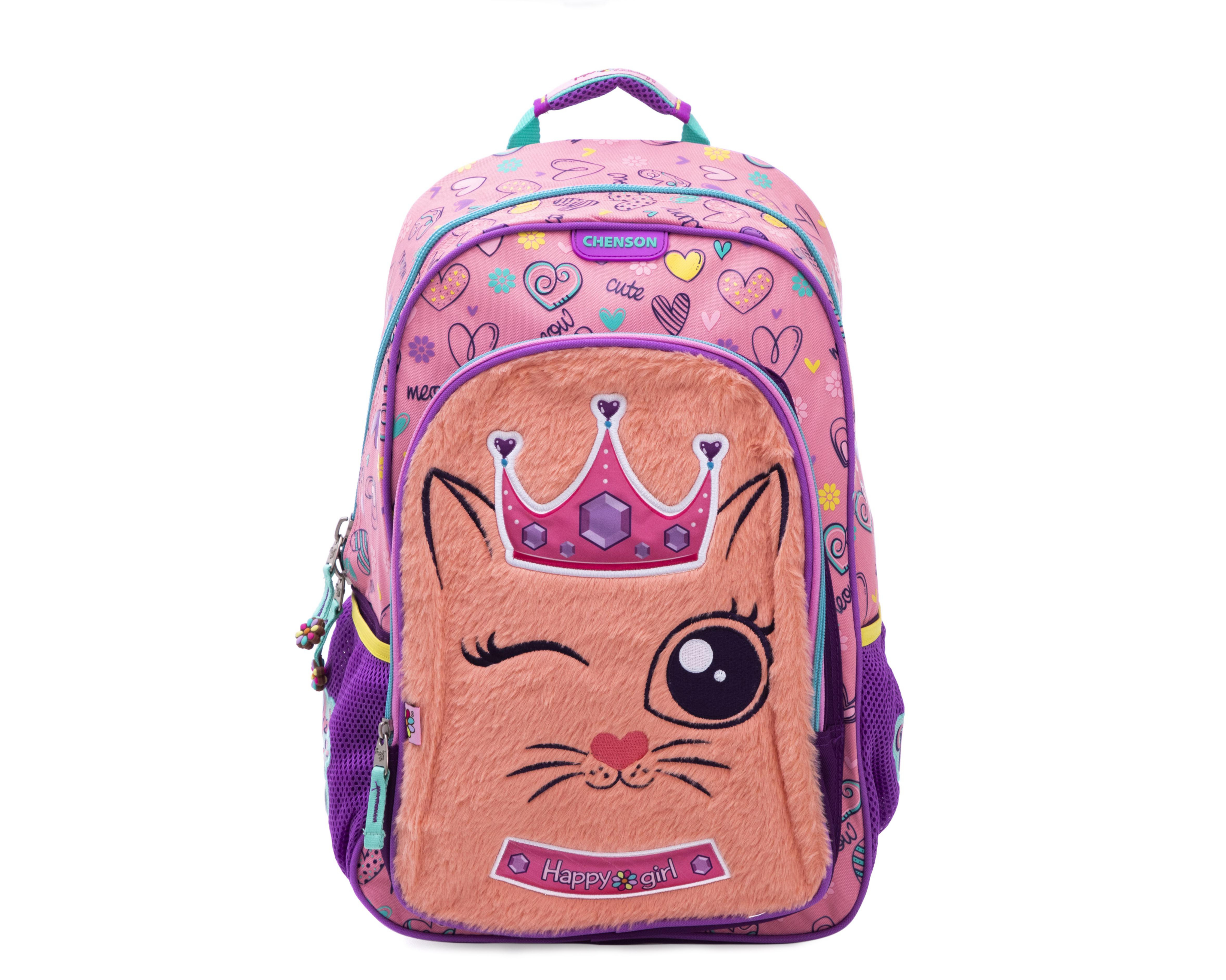 Foto 2 pulgar | Mochila Happy Girl Rosa