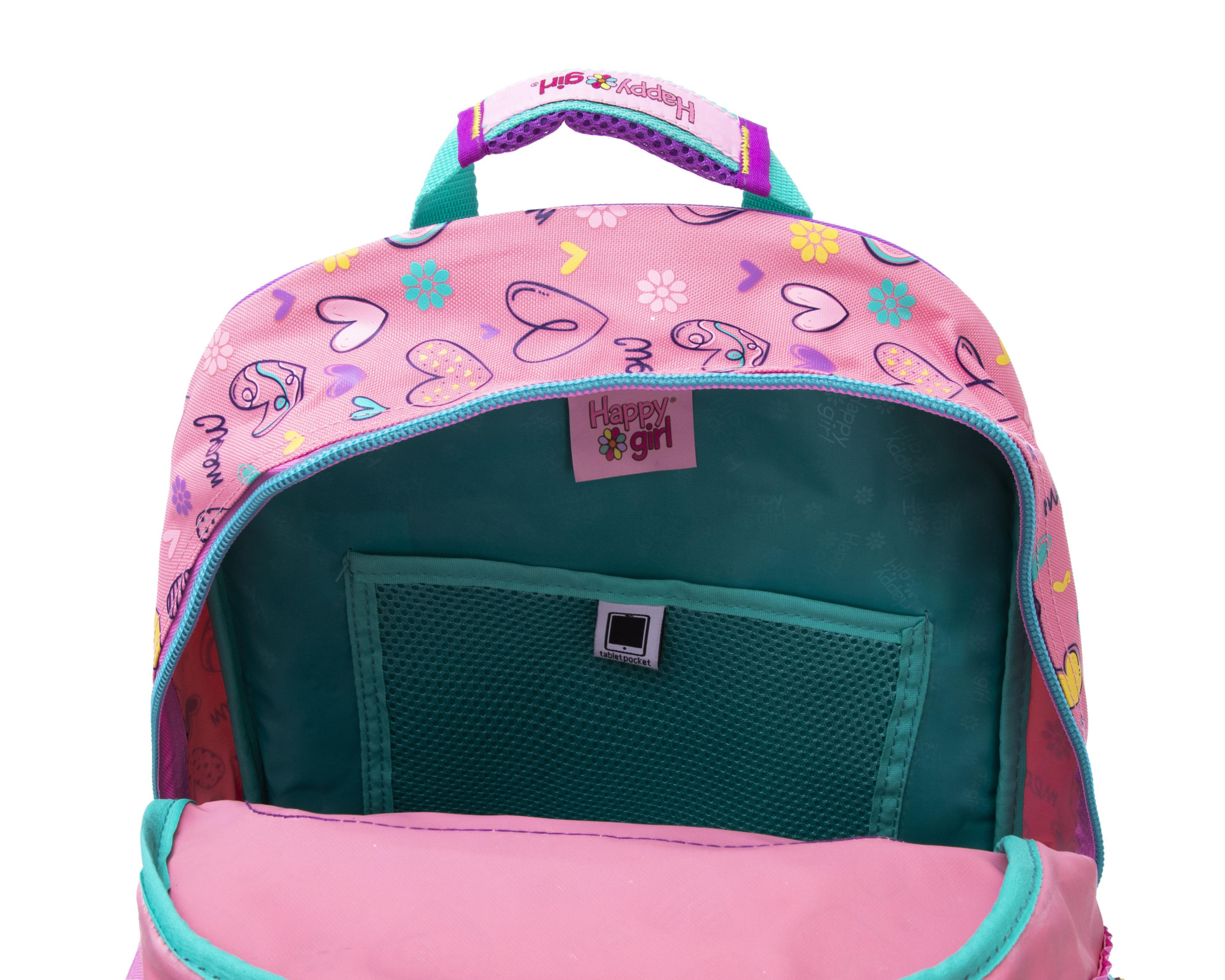 Foto 5 pulgar | Mochila Happy Girl Rosa