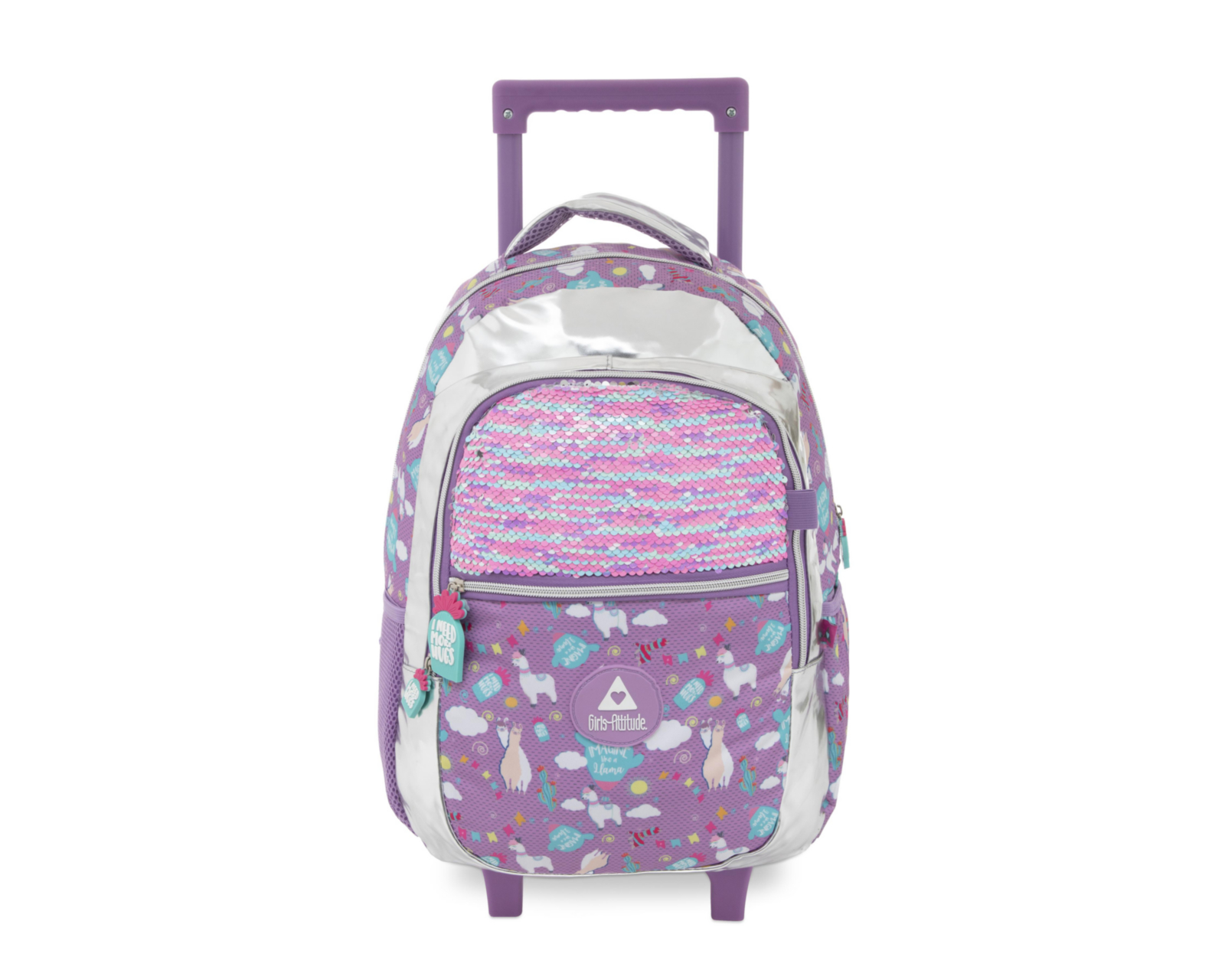Foto 2 pulgar | Mochila con Ruedas Girls Attitude Lila