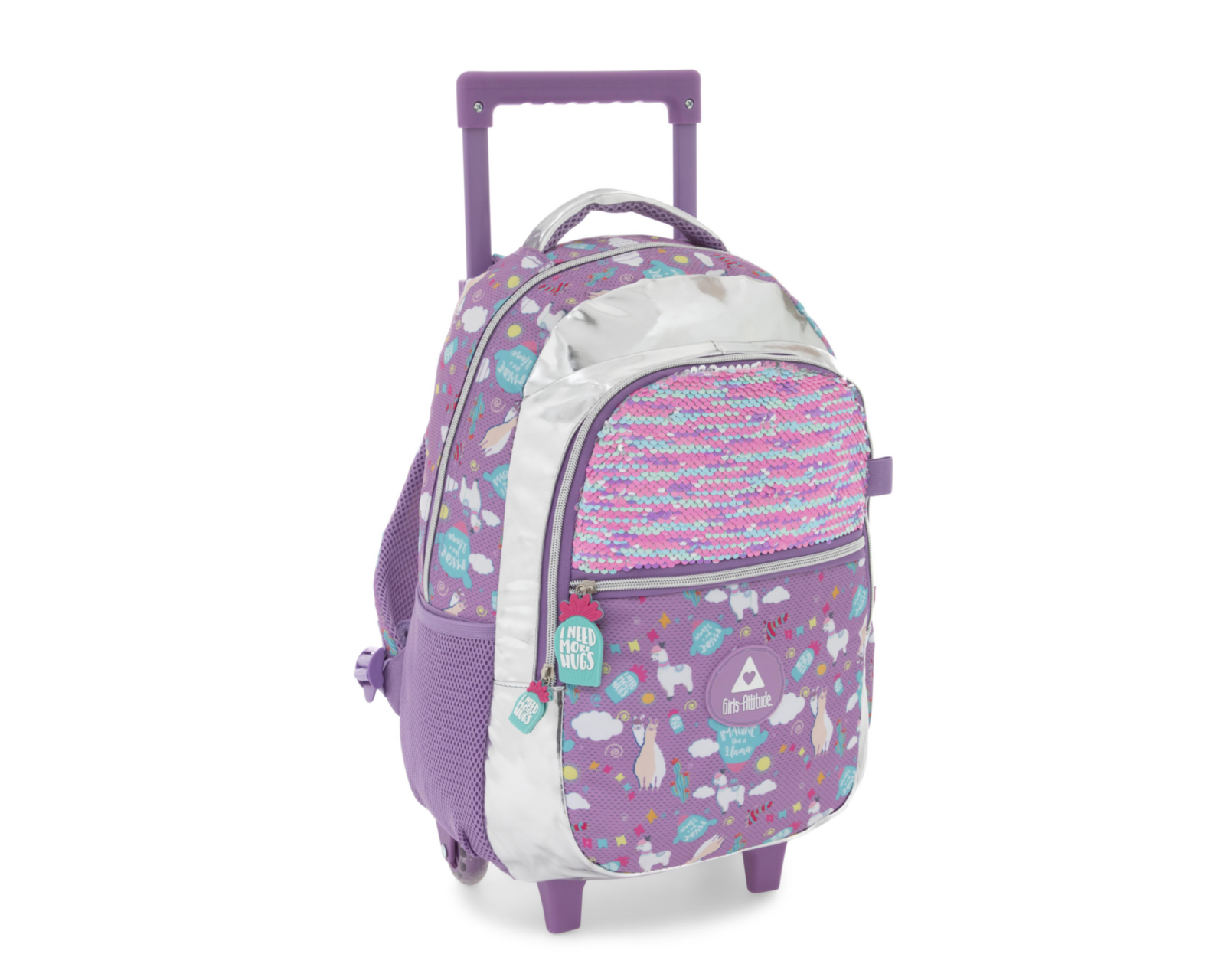 Foto 3 pulgar | Mochila con Ruedas Girls Attitude Lila