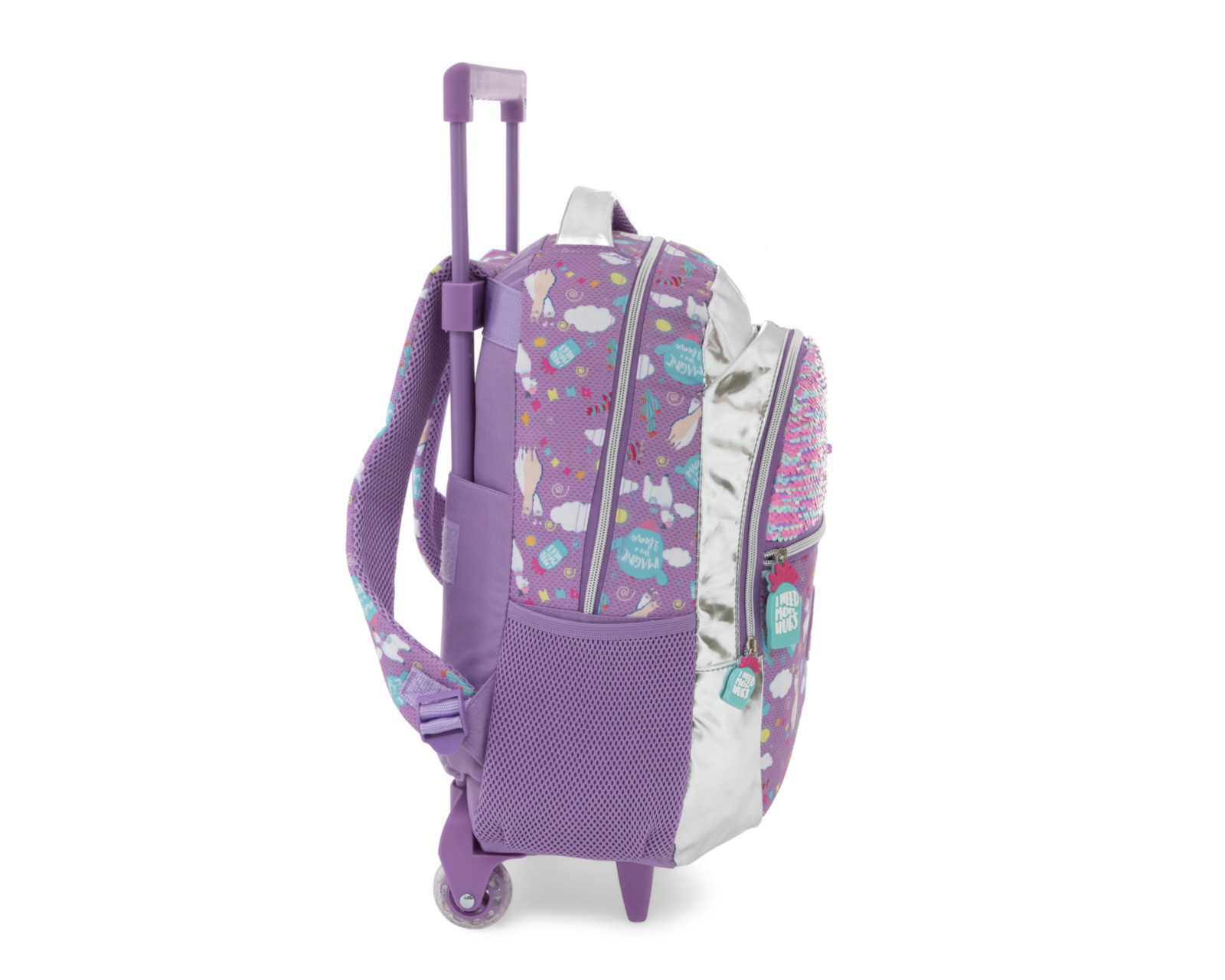 Foto 4 pulgar | Mochila con Ruedas Girls Attitude Lila