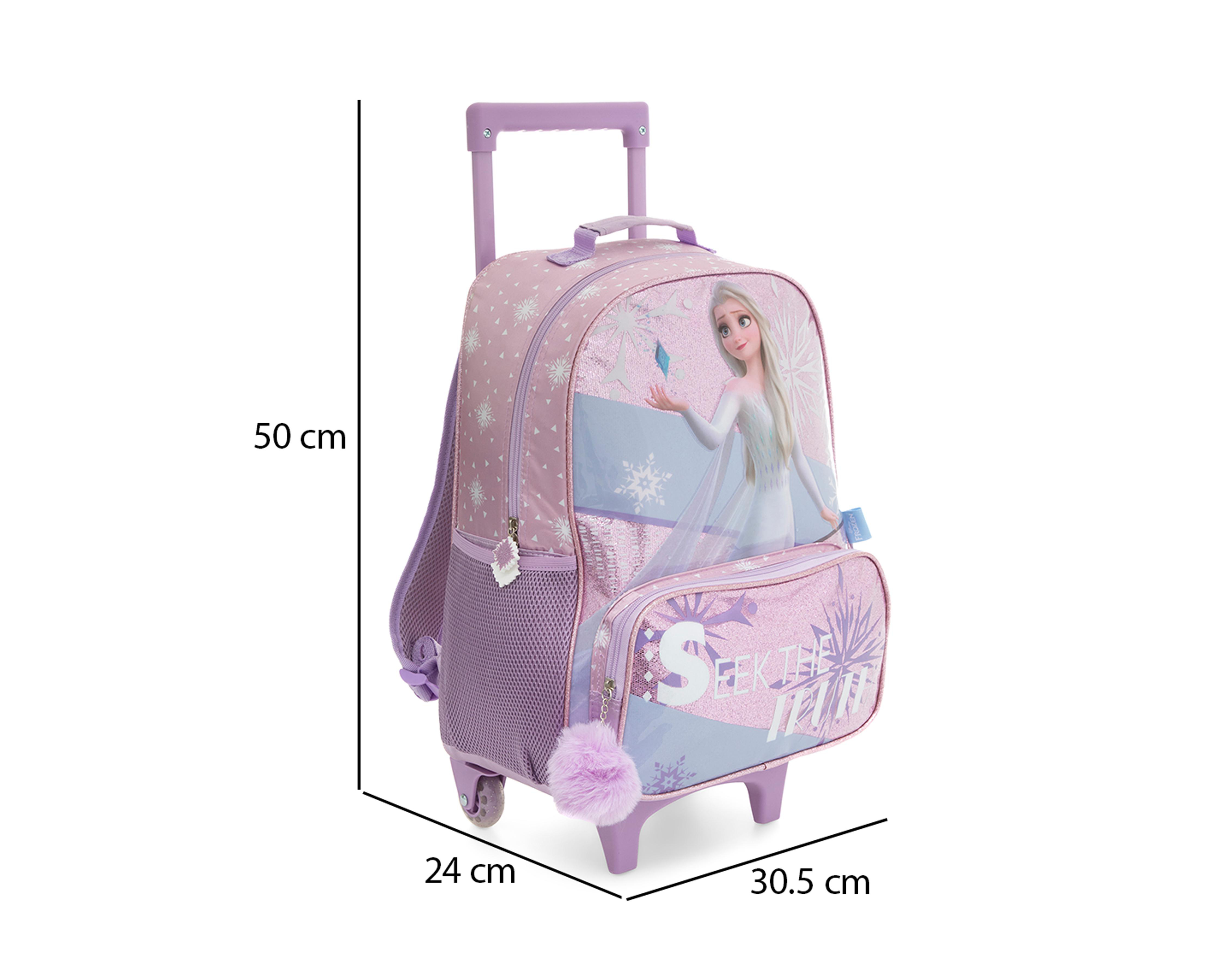 Foto 9 | Mochila con Ruedas Disney Lila
