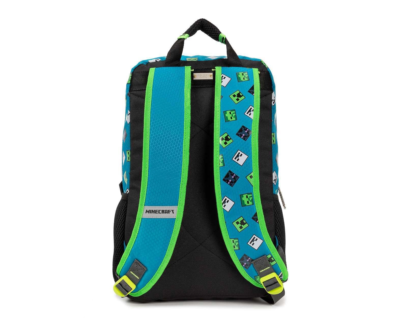 Foto 4 pulgar | Mochila Minecraft Azul