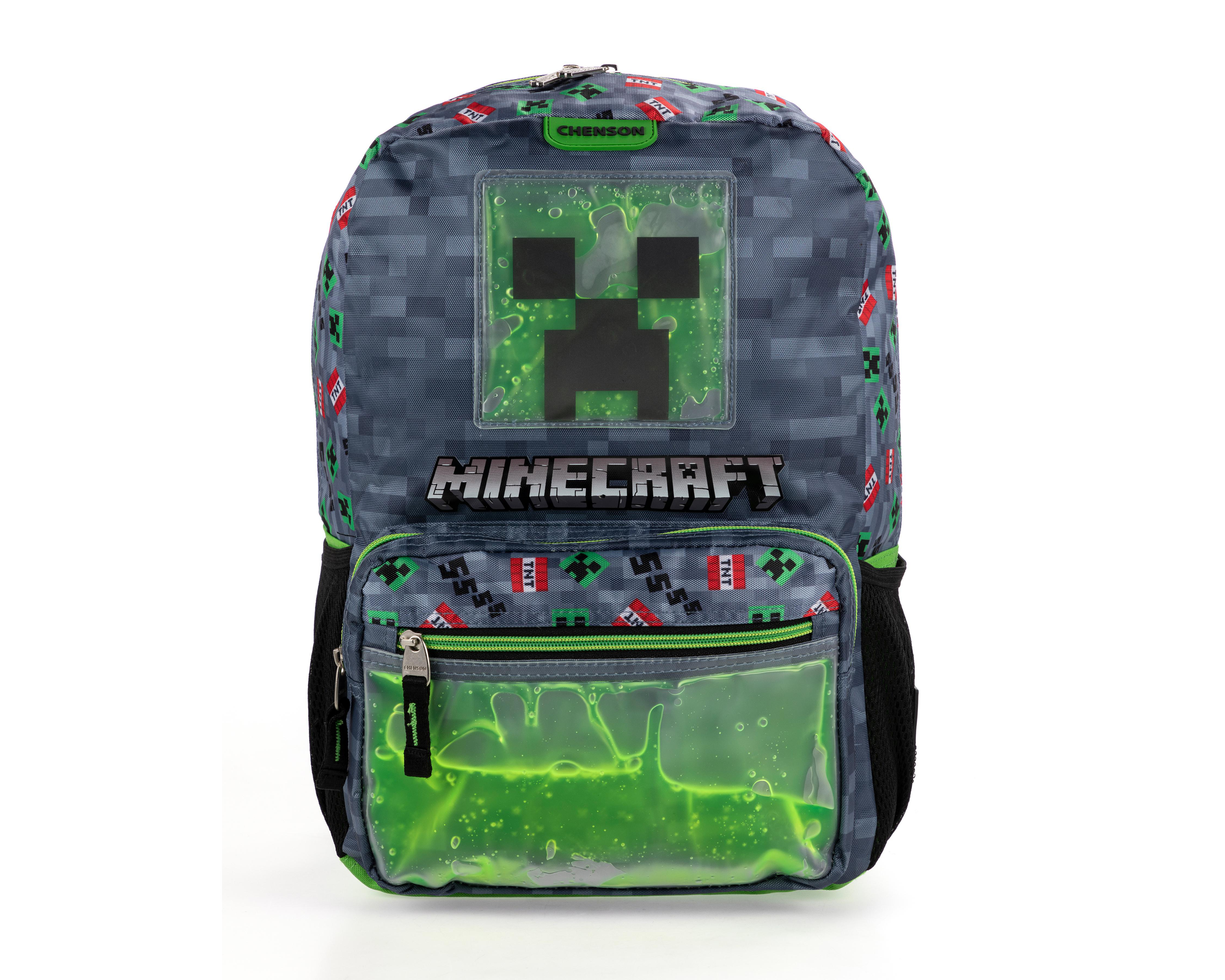 Foto 2 pulgar | Mochila Minecraft Verde