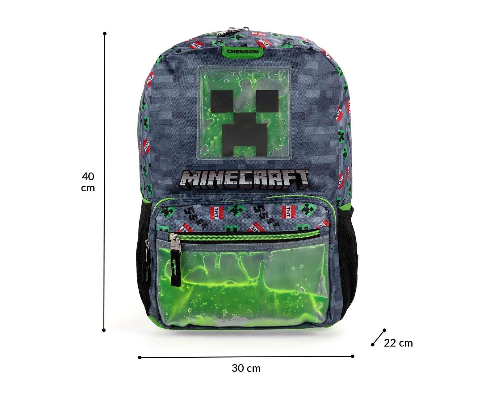 Foto 6 pulgar | Mochila Minecraft Verde