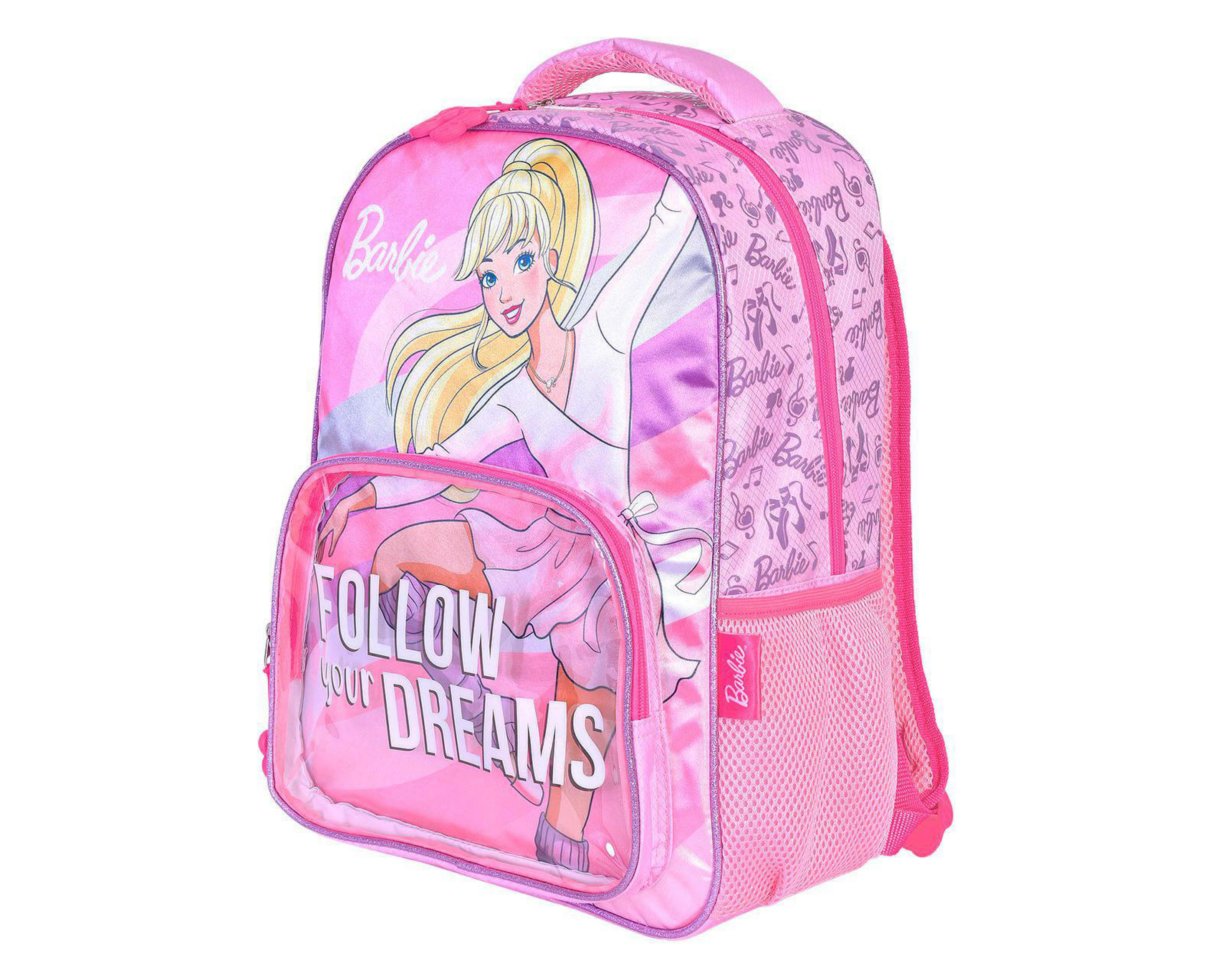 Foto 4 pulgar | Mochila Barbie Rosa